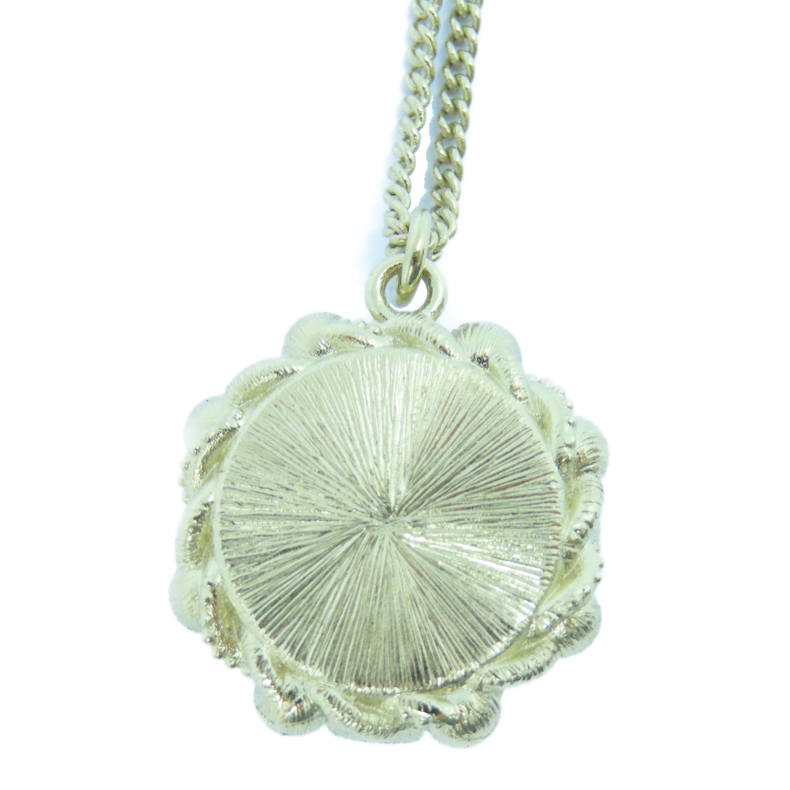 CHANEL 金屬Necklace金扣項鍊金色