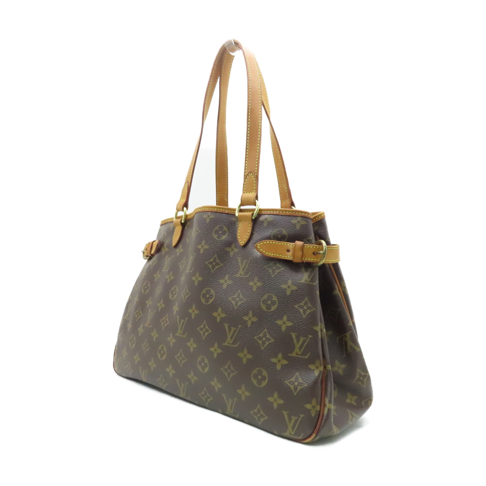 LOUIS VUITTON Monogram Batignolles Horizontal金扣肩背袋啡色