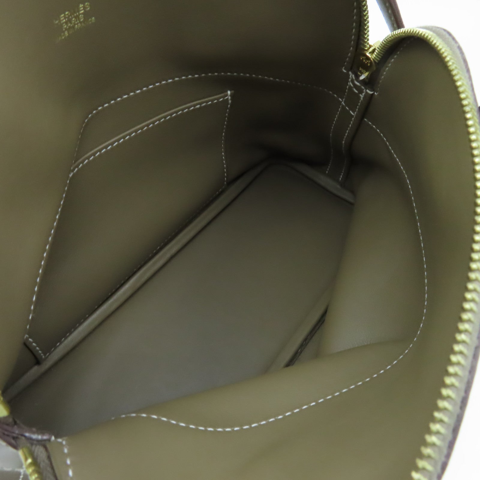 HERMES Swift皮革Bolide 27 2Way Hand Bag金扣手挽肩背兩用袋Etoupe大象灰色