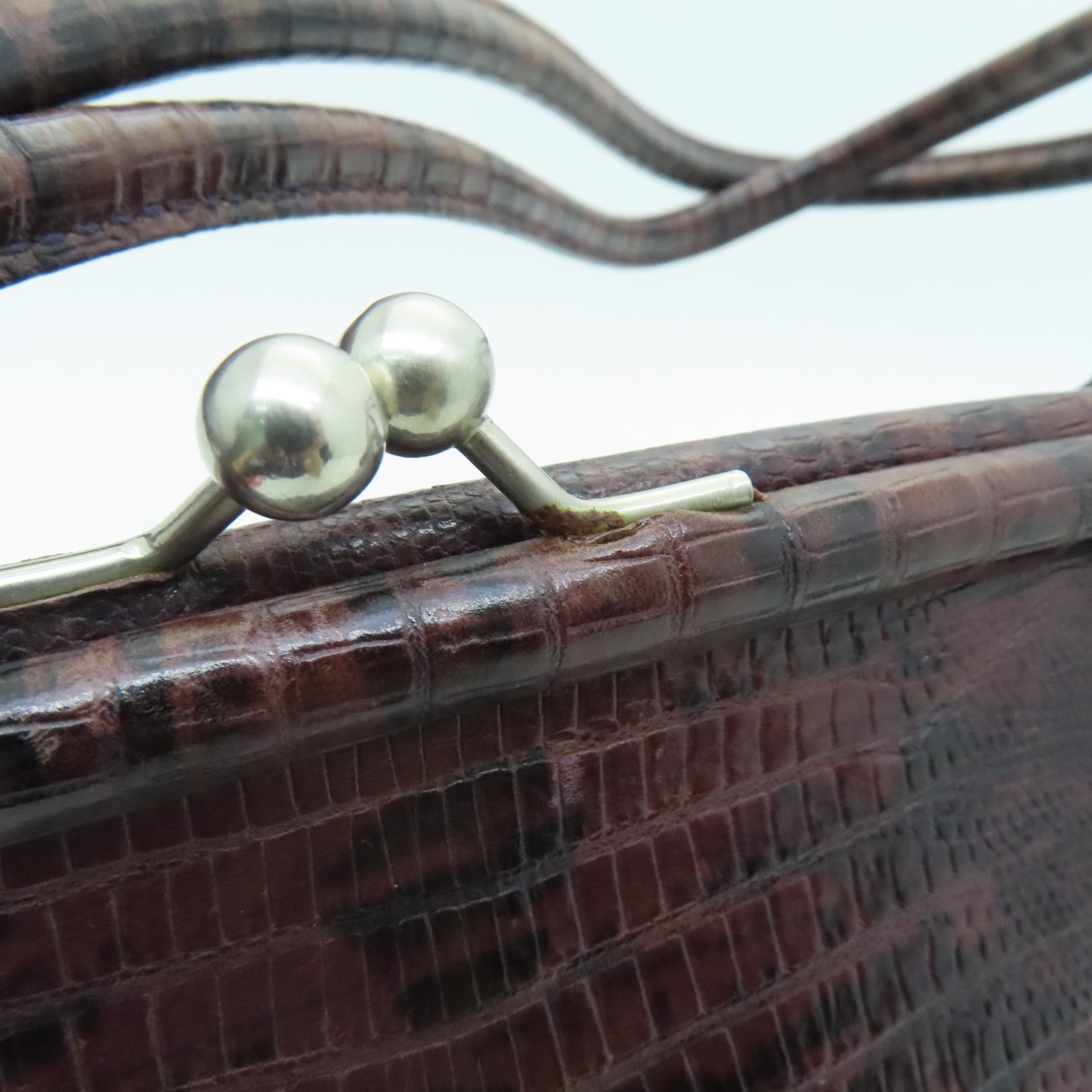Miu Miu cowhide leather Shoulder Bag silver buckle shoulder bag brown