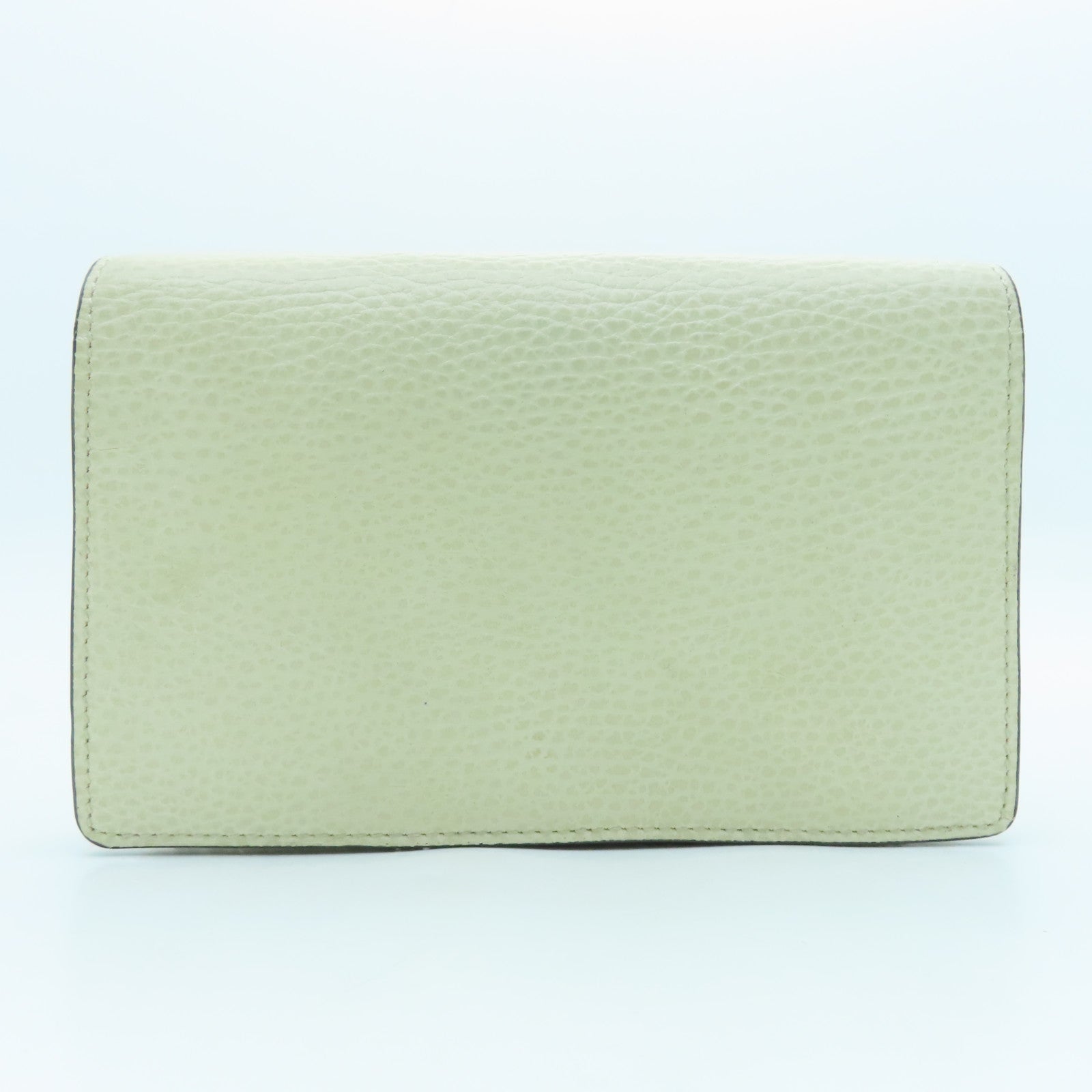 GUCCI cowhide leather Dionysus Super Mini silver buckle chain shoulder bag beige