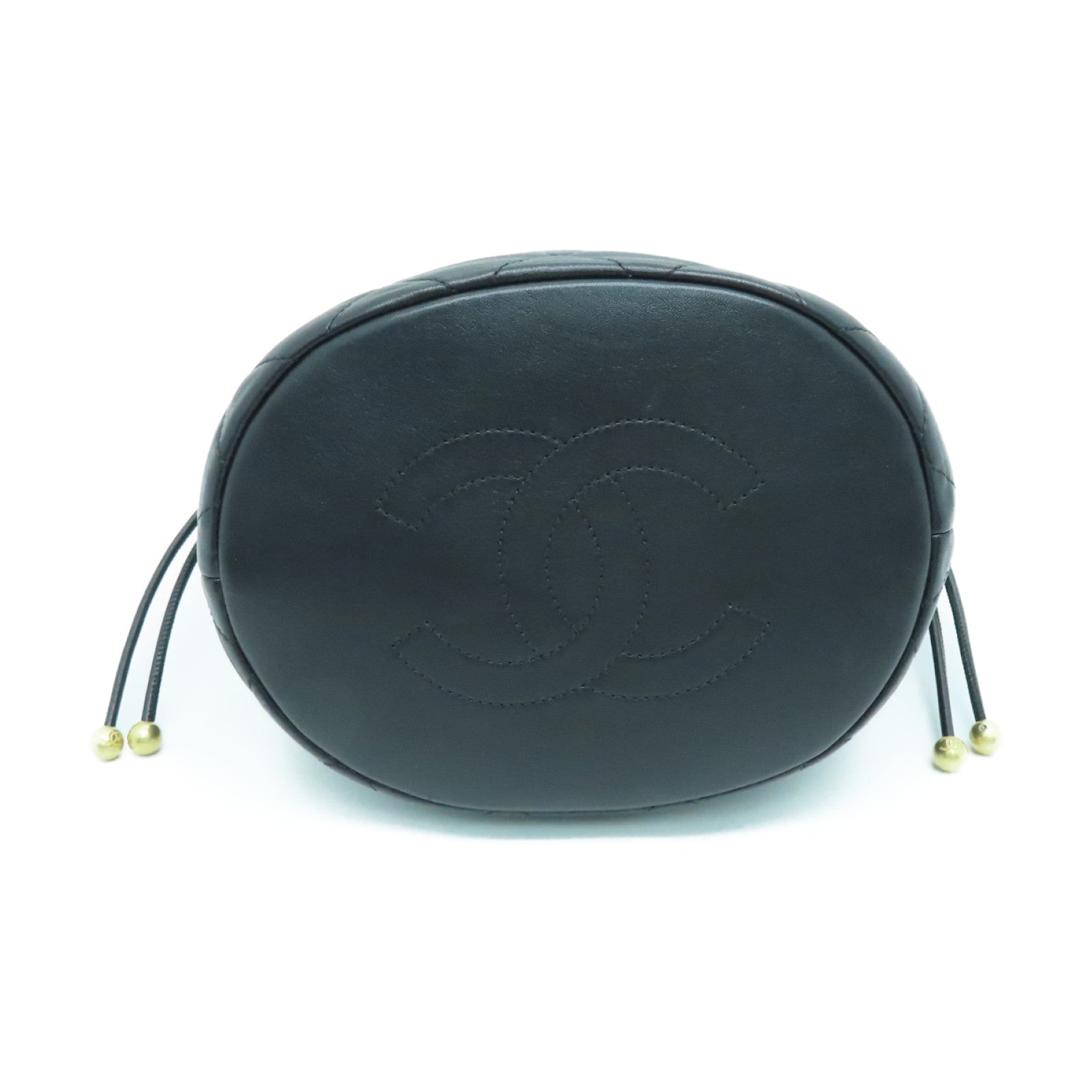 CHANEL 菱格羊皮皮革2way Chain Shoulder Bag金扣手挽肩背两用袋黑色