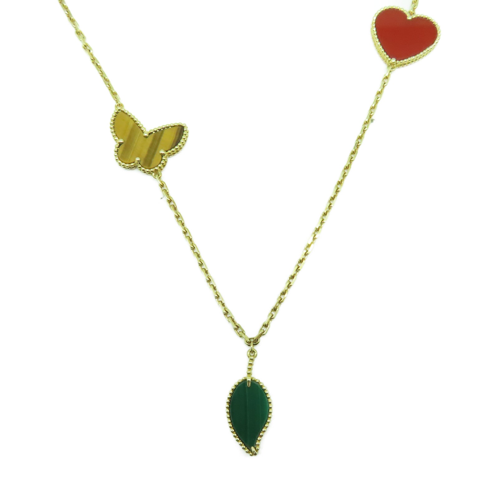 Van Cleef & Arpels 18K黃金Lucky Alhambra項鍊#90cm