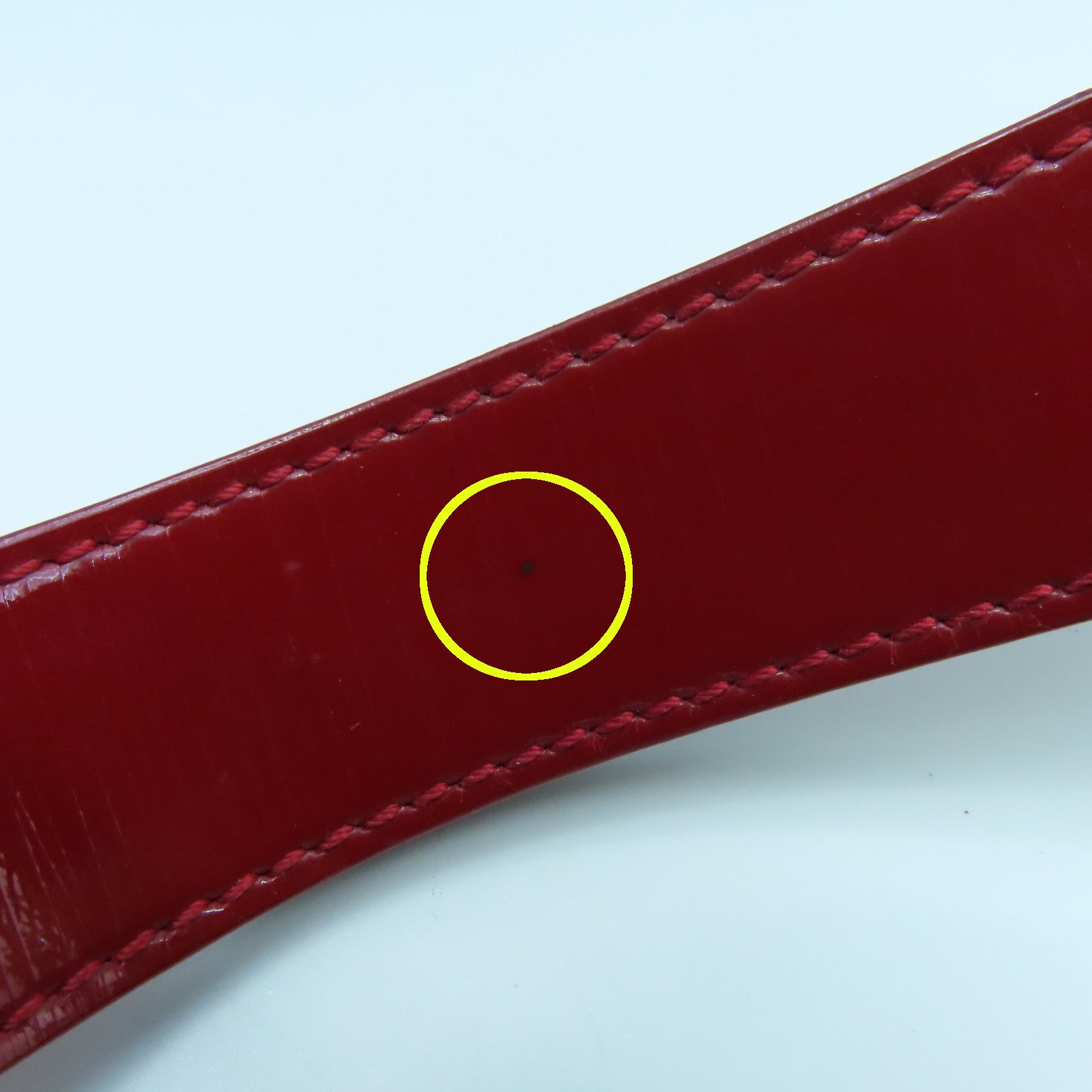 GUCCI Canvas / Patent Leather Shoulder Bag Gold Buckle Shoulder Bag Red
