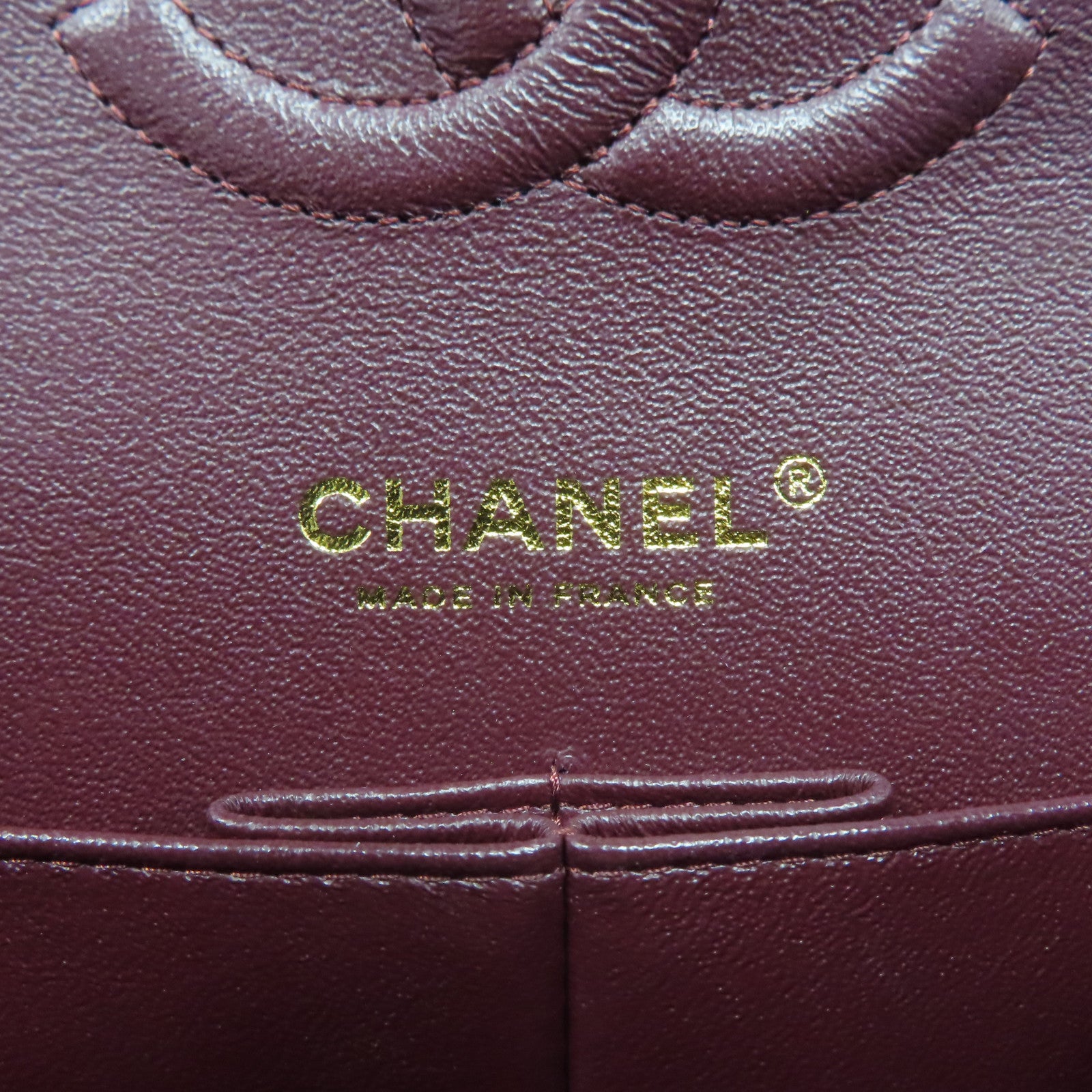 CHANEL 菱格羊皮皮革Classic 25金扣鏈帶肩背袋黑色
