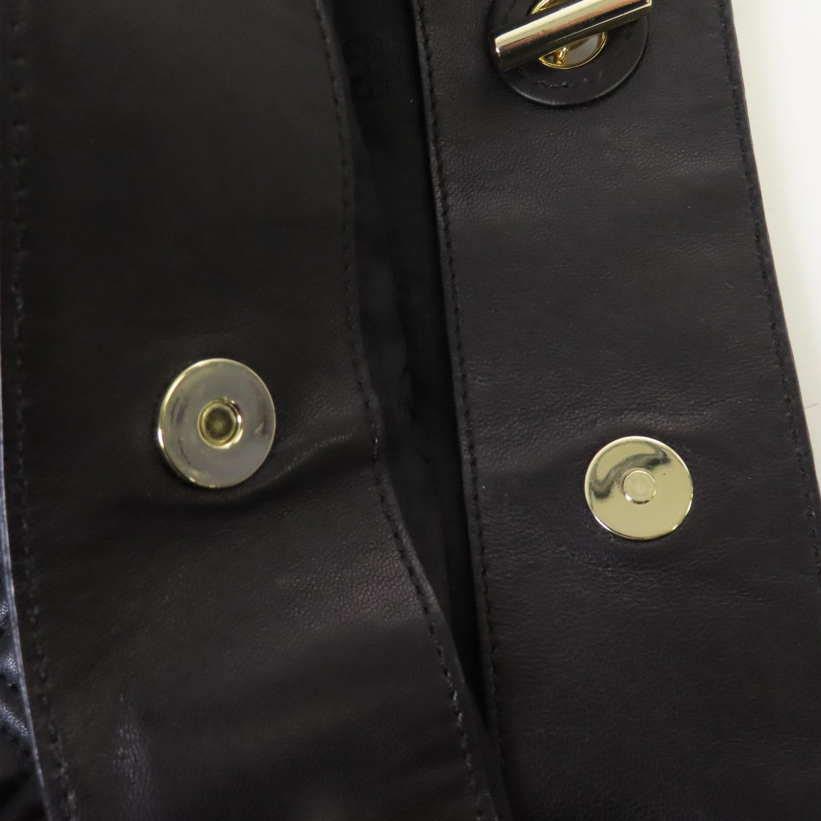 Tory Burch 羊皮皮革Chain Tote Bag金扣肩背袋黑色