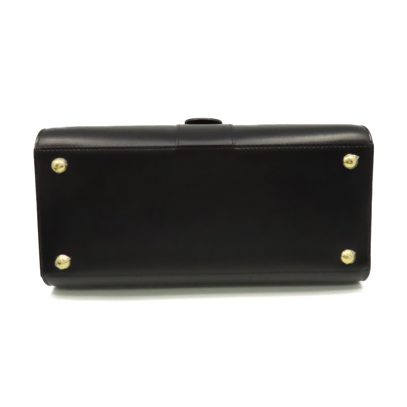 SELECTION 牛皮皮革Delvaux Brillant MM 2Way Shoulder Bag手挽肩背兩用袋黑色