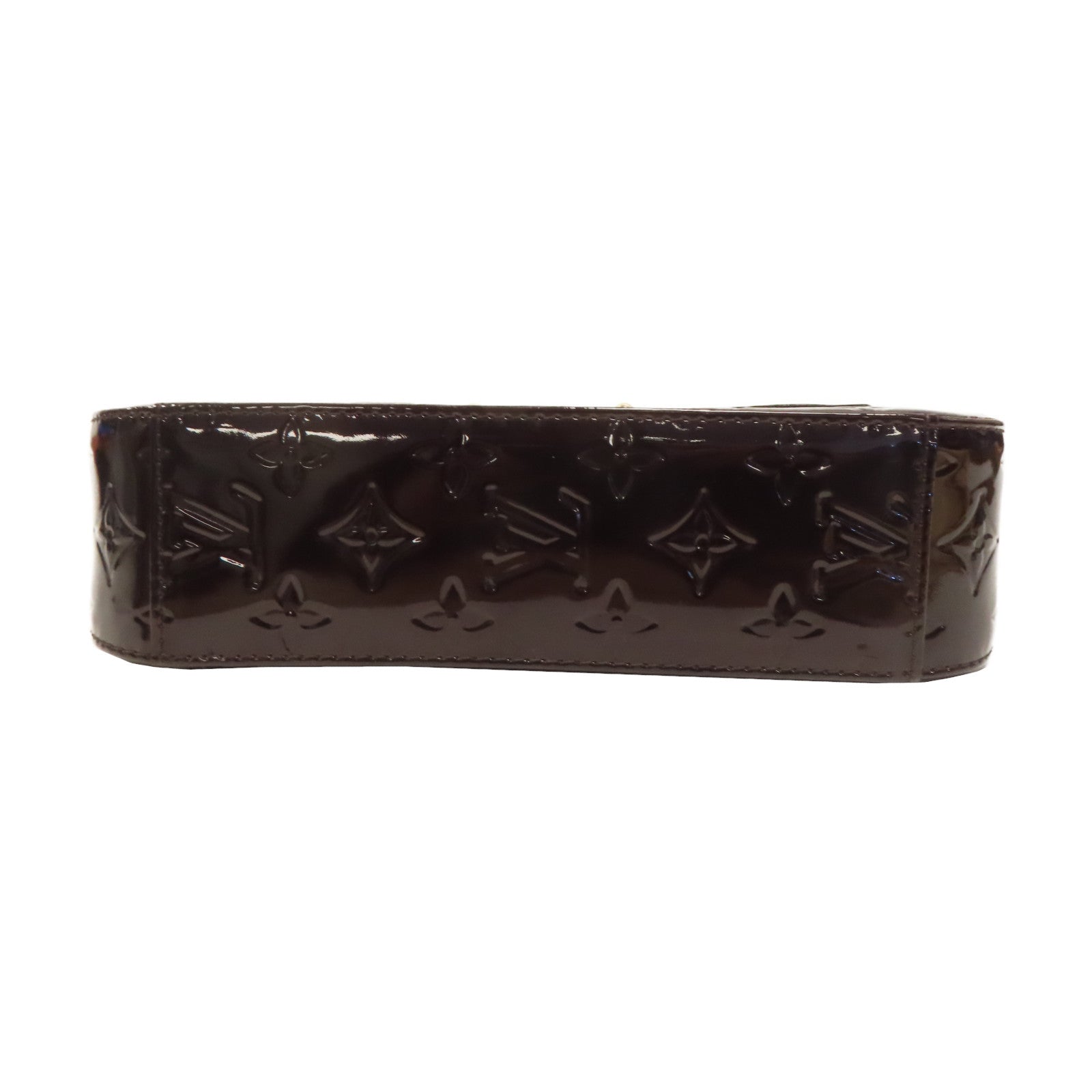 LOUIS VUITTON Monogram Vernis Rodeo Drive金扣鏈帶肩背袋啡色