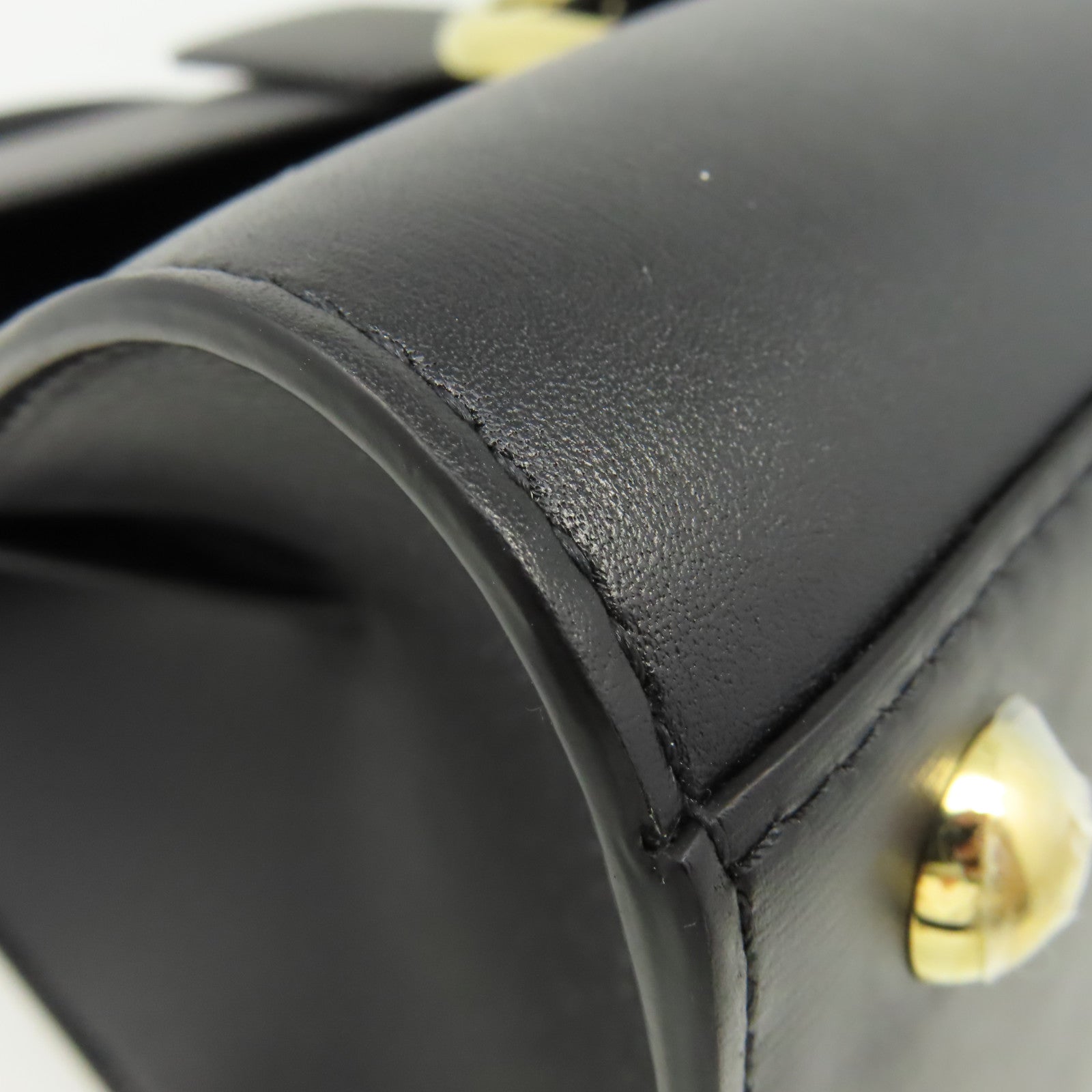 SELECTION 牛皮皮革Delvaux Brillant MM 2Way Shoulder Bag手挽肩背兩用袋黑色