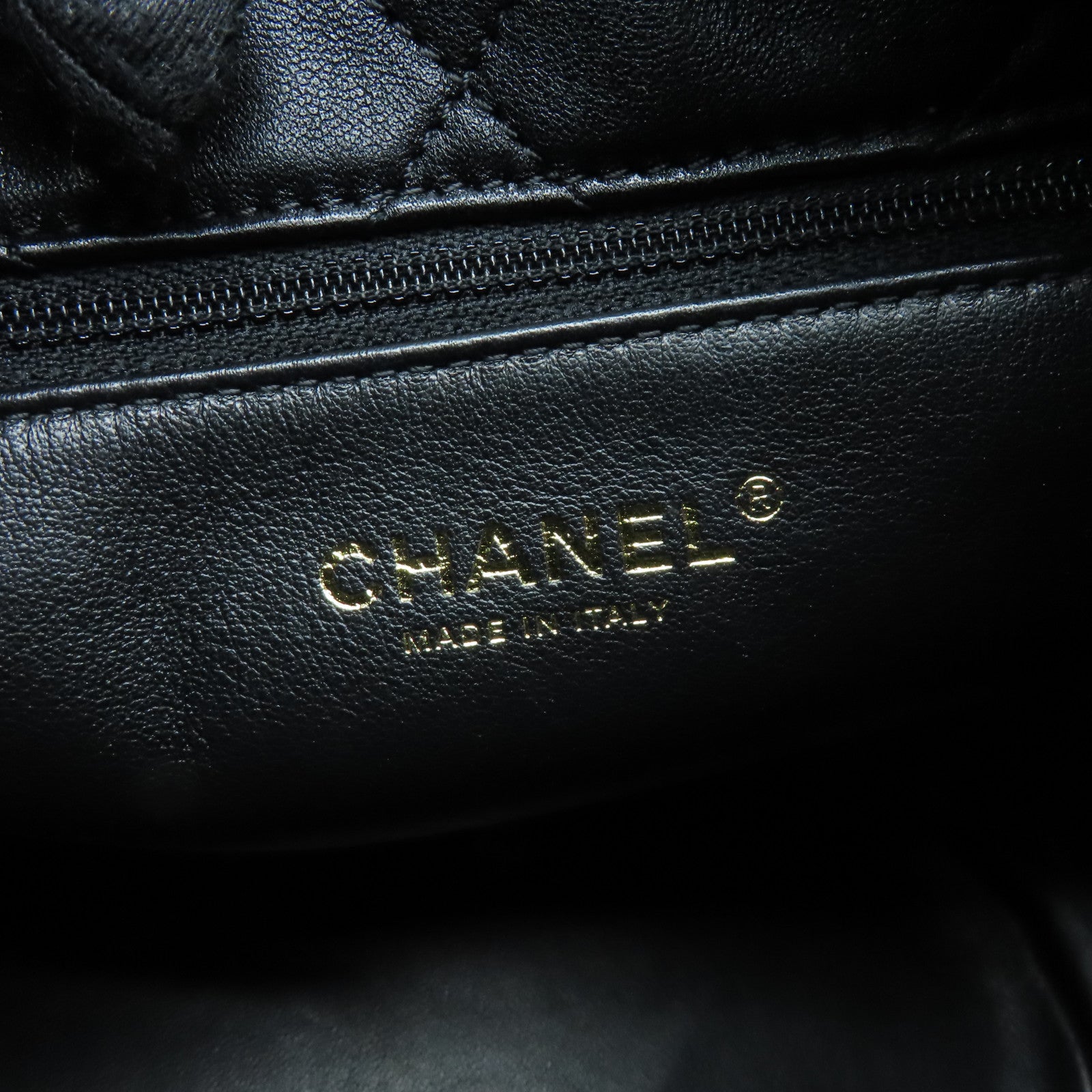 CHANEL 菱格羊皮皮革2way Chain Shoulder Bag金扣手挽肩背两用袋黑色