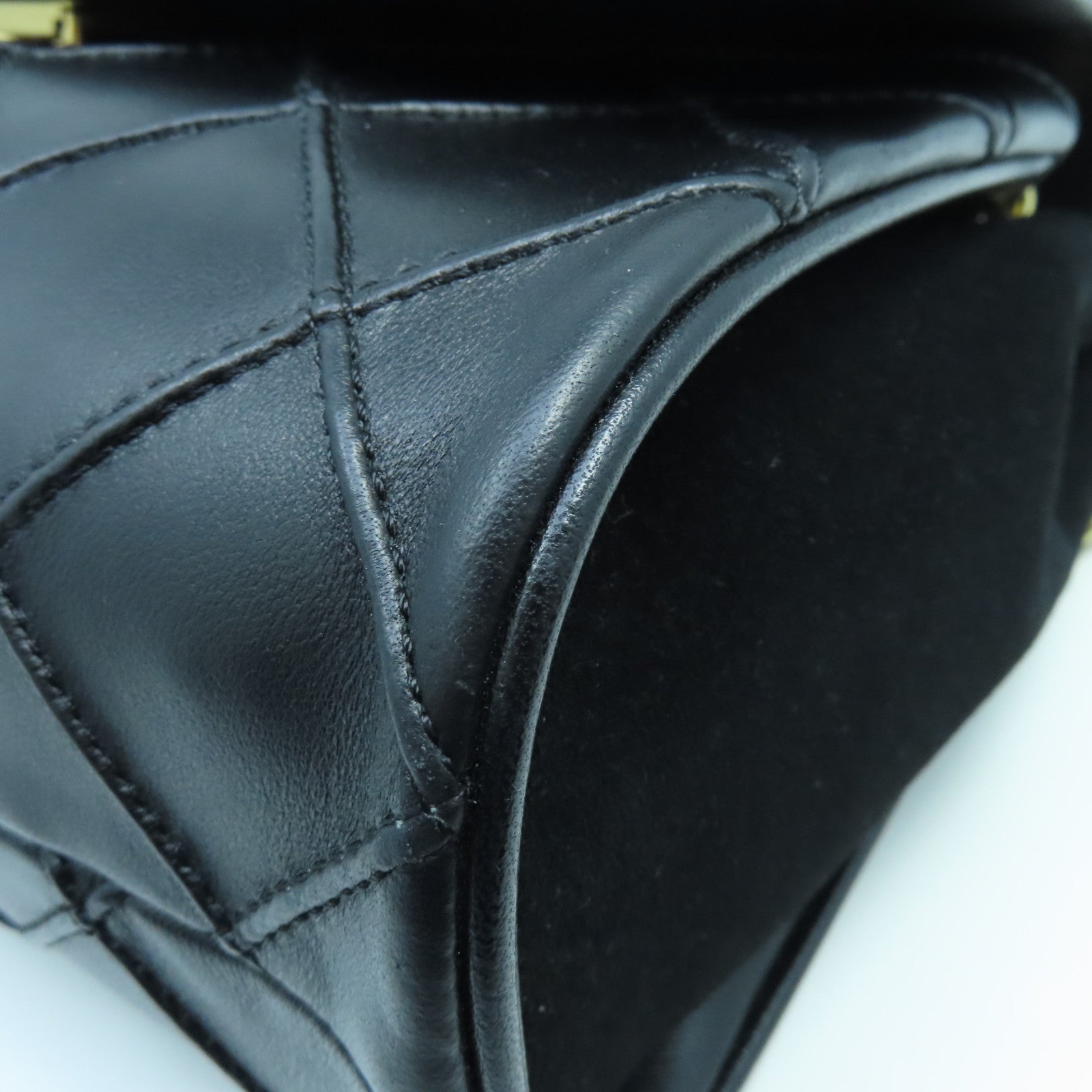 Tory Burch Rhombus Leather Chain Shoulder Bag Gold Buckle Chain Shoulder Bag Black