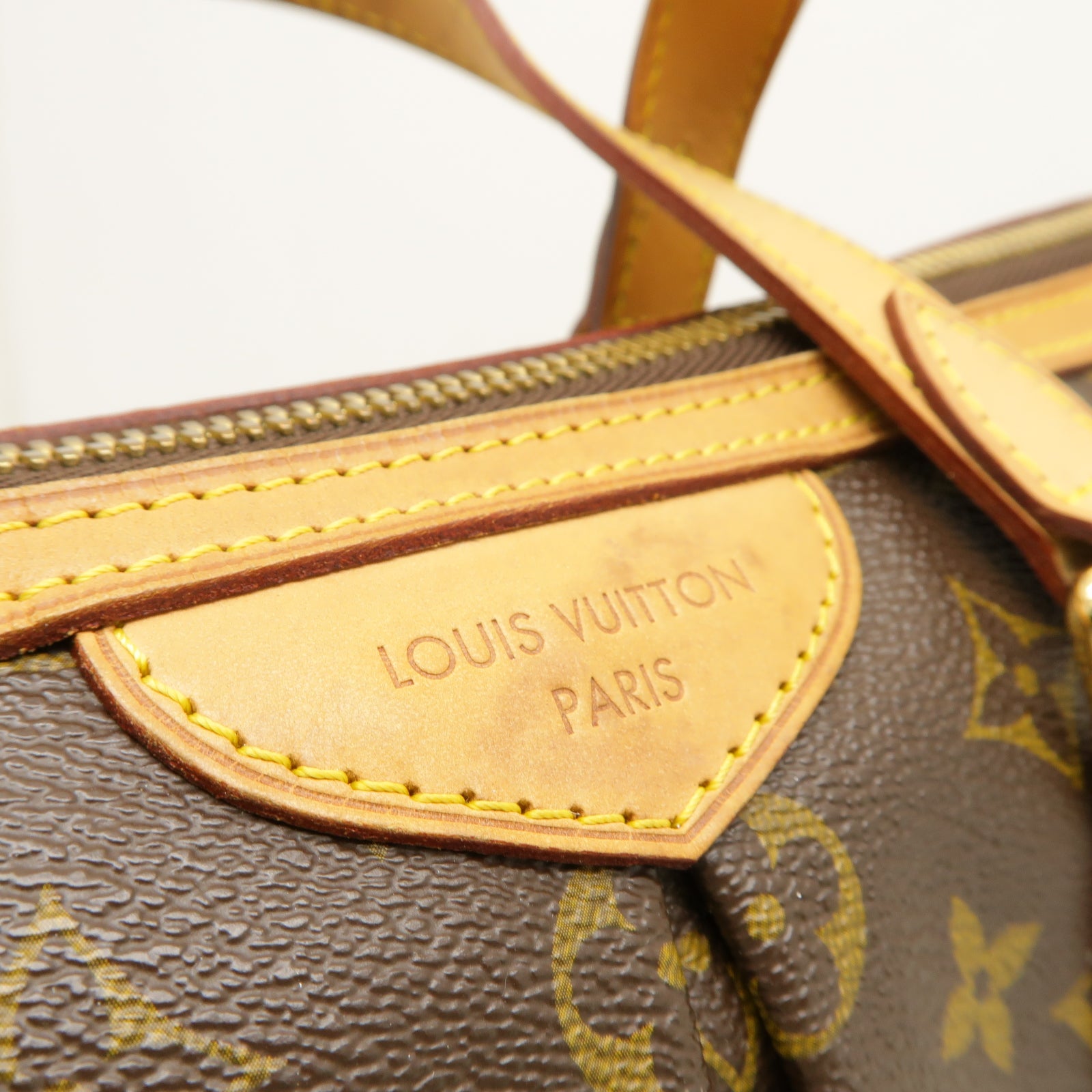 LOUIS VUITTON Monogram Palermo PM金扣手挽肩背兩用袋棕色