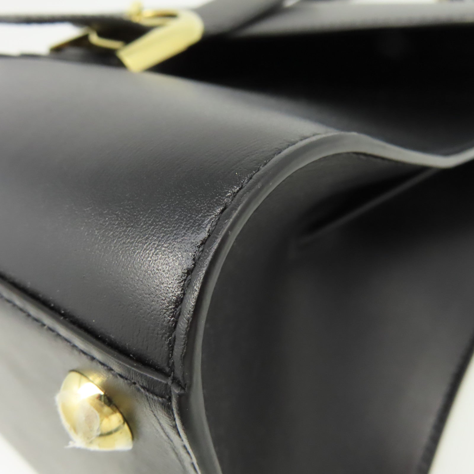 SELECTION 牛皮皮革Delvaux Brillant MM 2Way Shoulder Bag手挽肩背兩用袋黑色