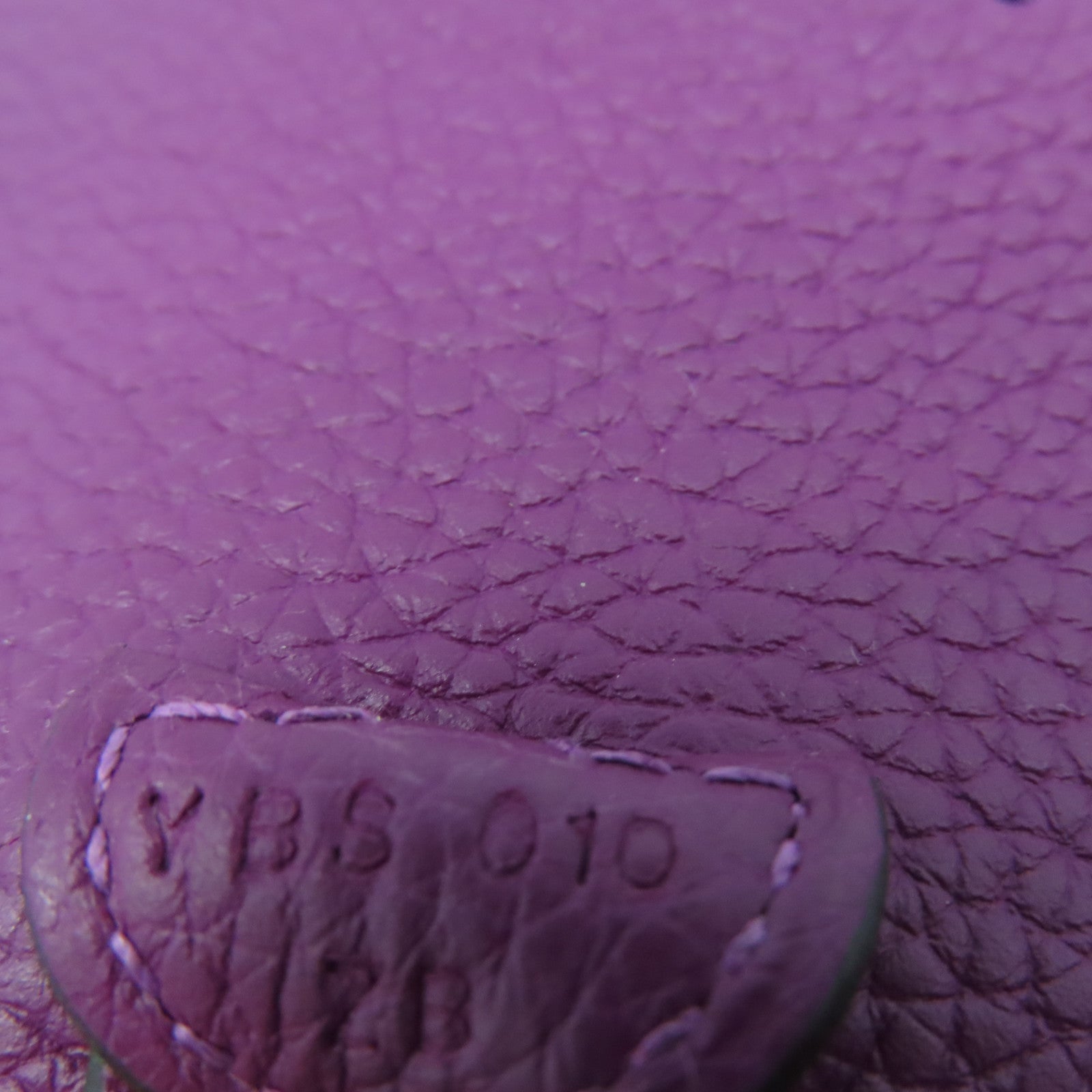 HERMES Clemence皮革Evelyne TPM金扣肩背袋Anemone海葵紫色