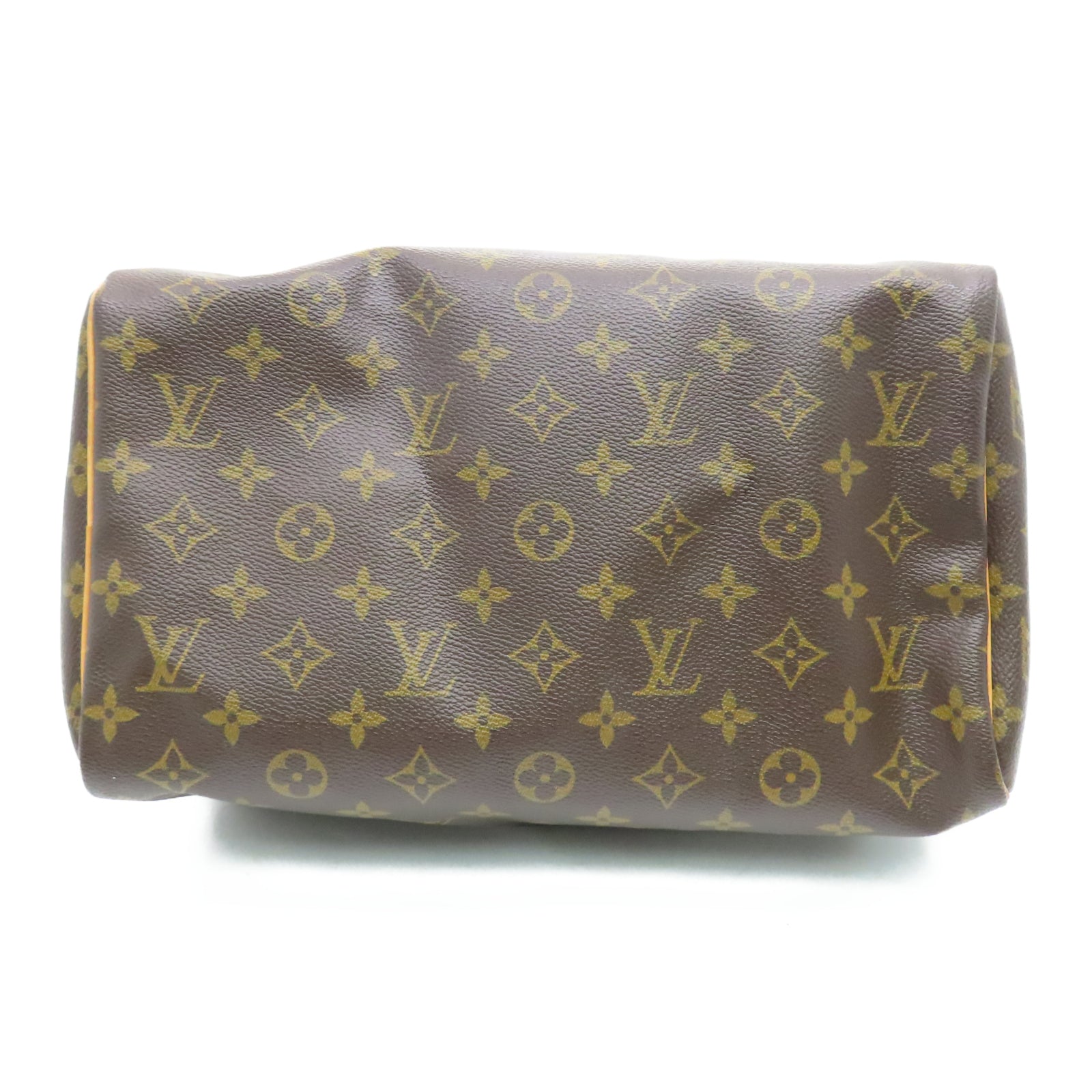 LOUIS VUITTON [Sharp Discount] Monogram Speedy 30 Gold Buckle Hand Bag Brown