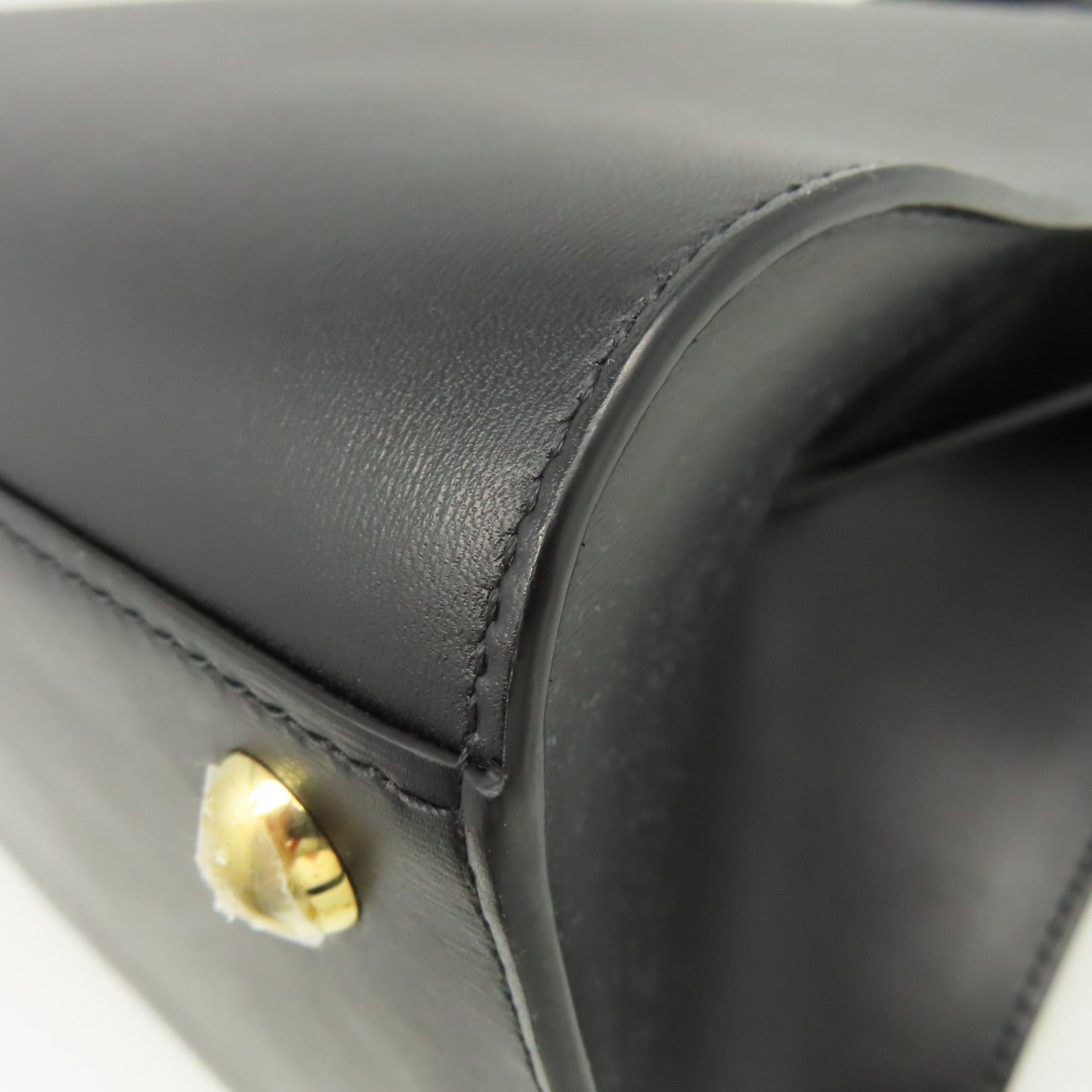SELECTION 牛皮皮革Delvaux Brillant MM 2Way Shoulder Bag手挽肩背兩用袋黑色