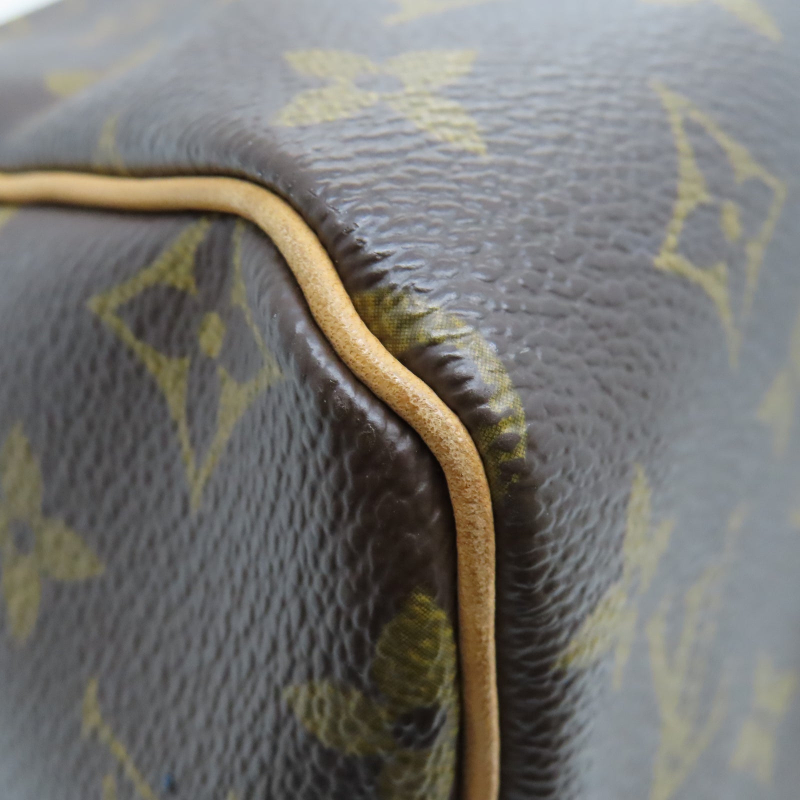LOUIS VUITTON [Sharp Discount] Monogram Speedy 30 Gold Buckle Hand Bag Brown