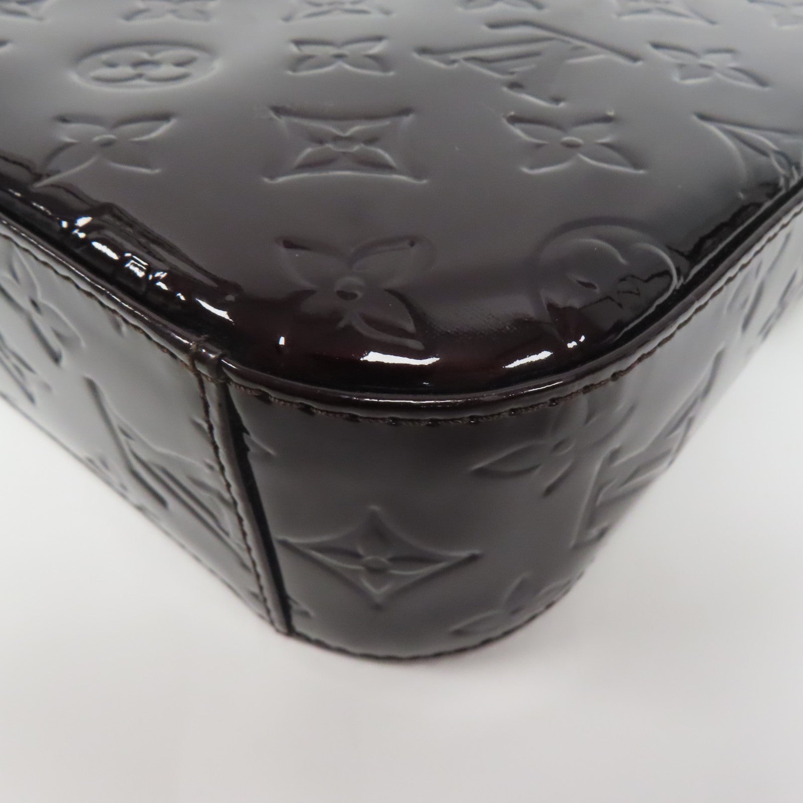 LOUIS VUITTON Monogram Vernis Rodeo Drive金扣鏈帶肩背袋啡色