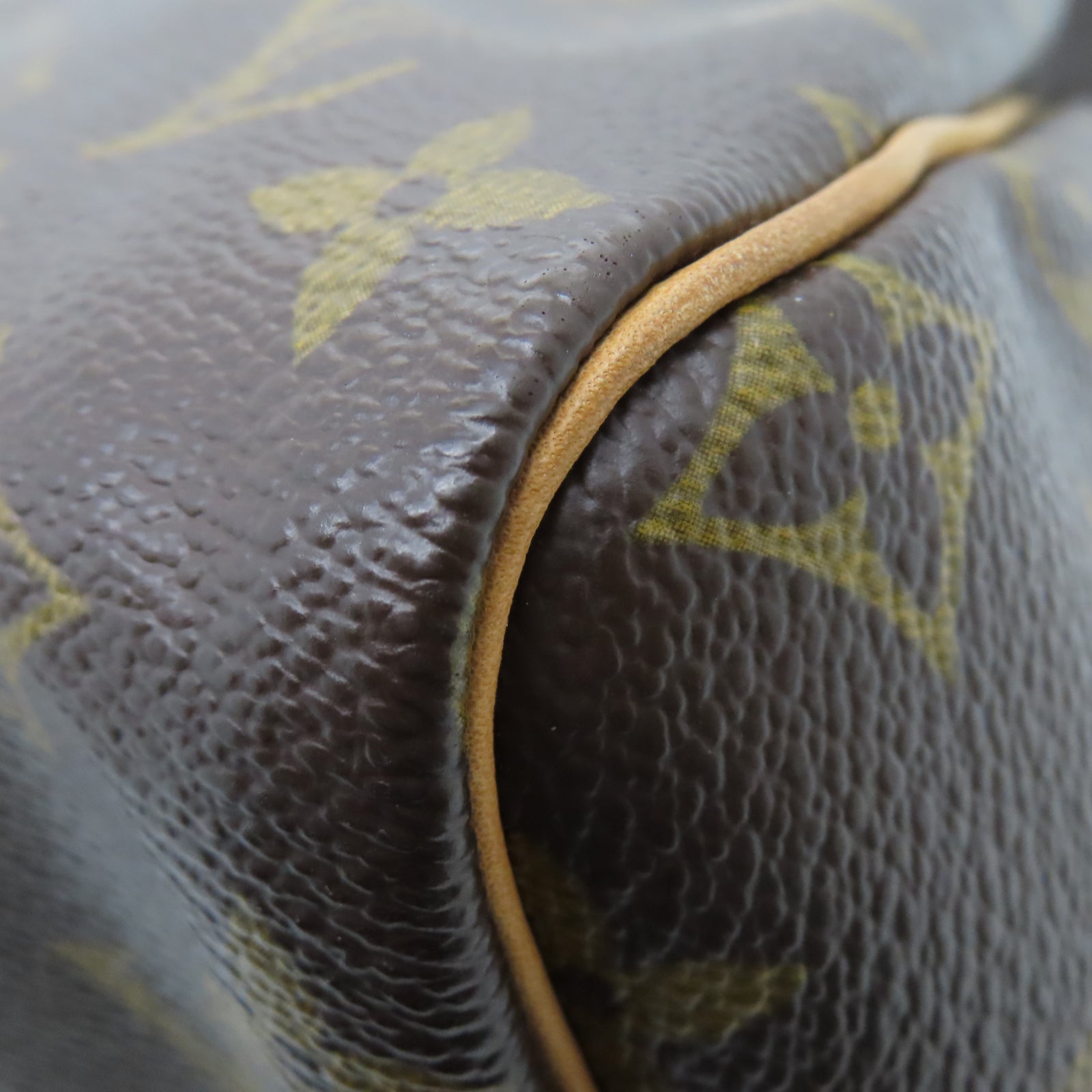 LOUIS VUITTON [Sharp Discount] Monogram Speedy 30 Gold Buckle Hand Bag Brown