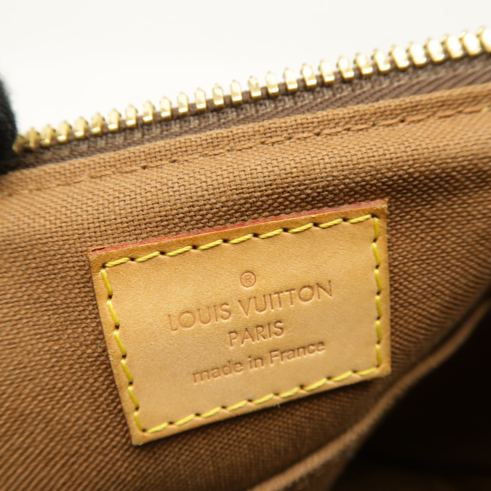LOUIS VUITTON Monogram Palermo PM金扣手挽肩背兩用袋棕色