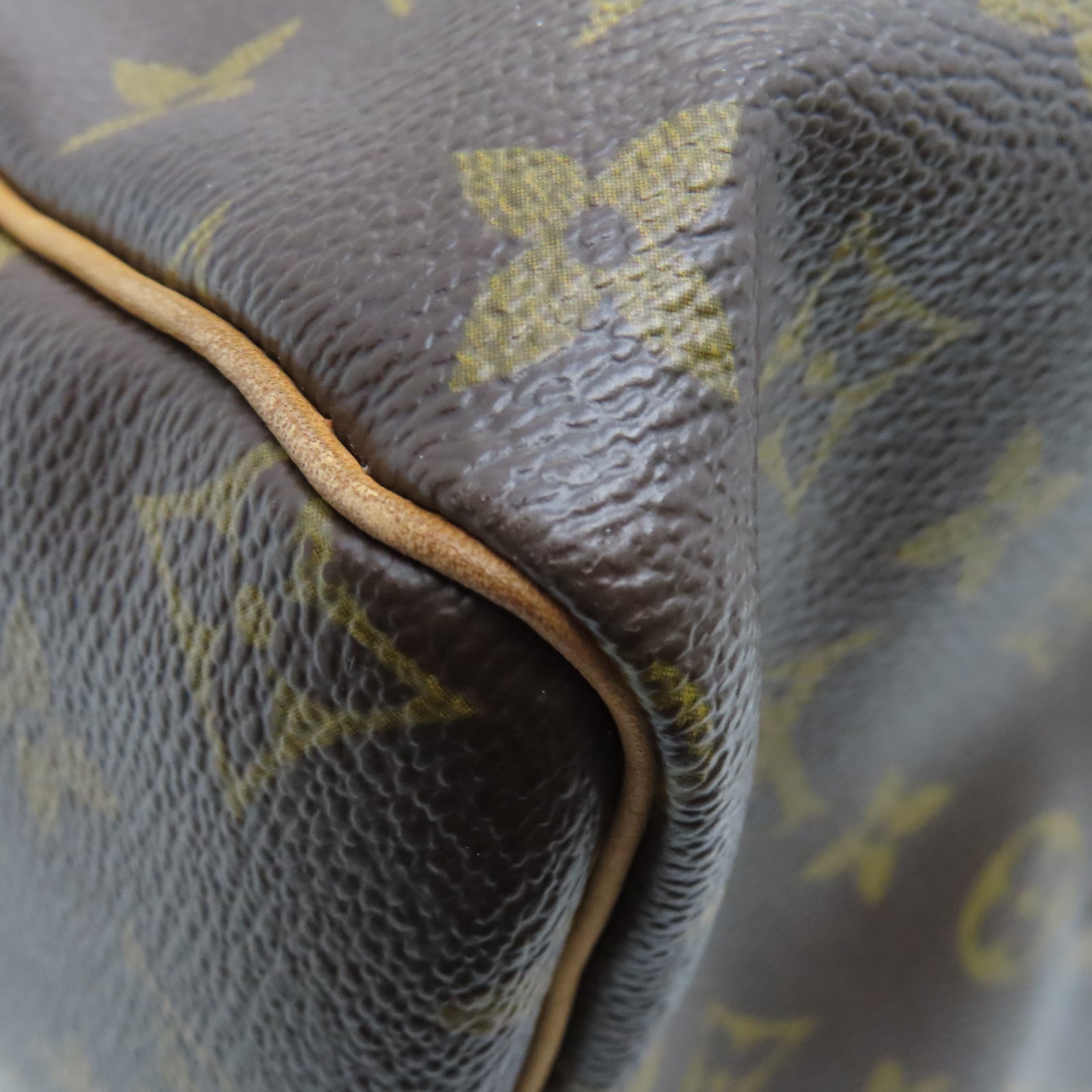 LOUIS VUITTON [Sharp Discount] Monogram Speedy 30 Gold Buckle Hand Bag Brown