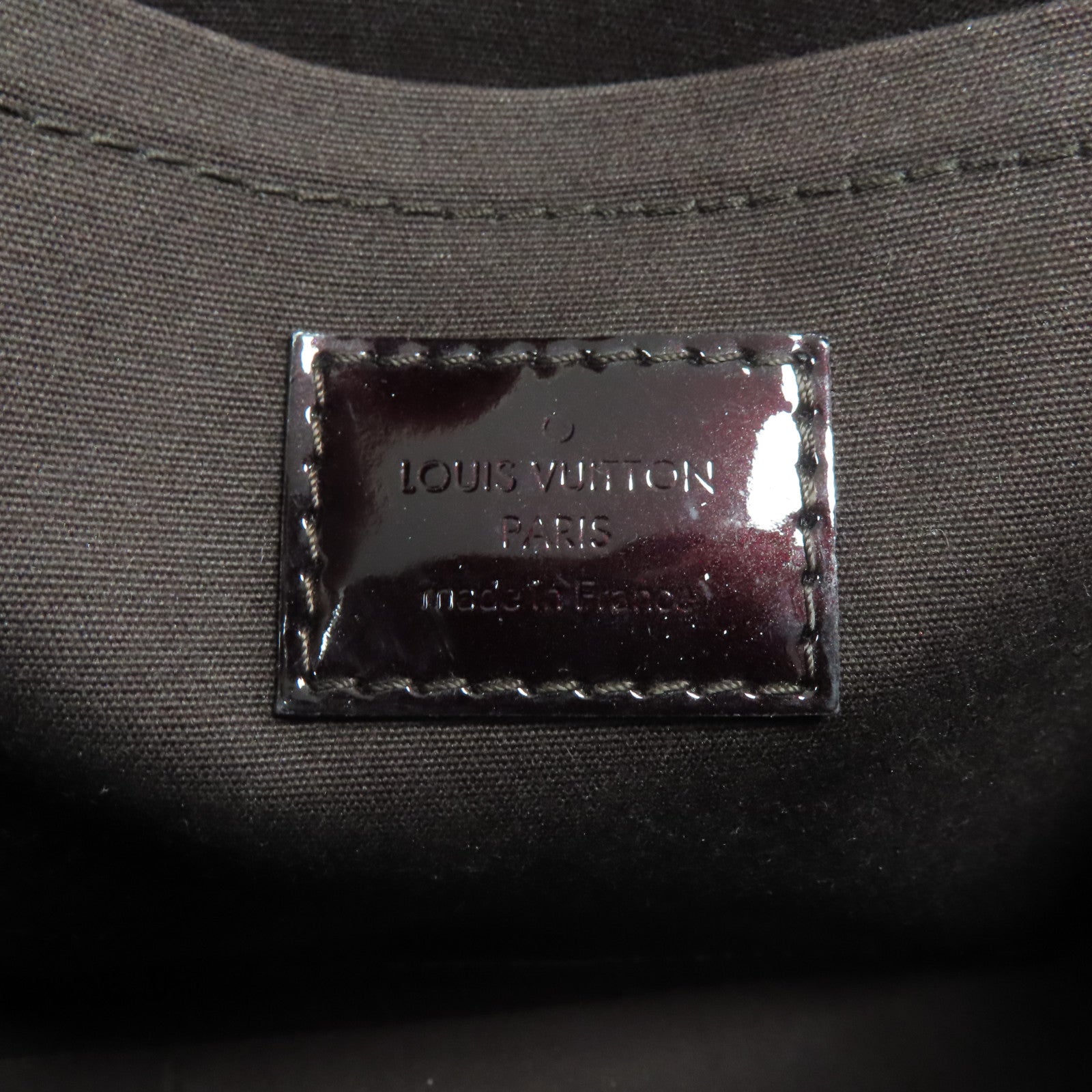LOUIS VUITTON Monogram Vernis Rodeo Drive金扣鏈帶肩背袋啡色
