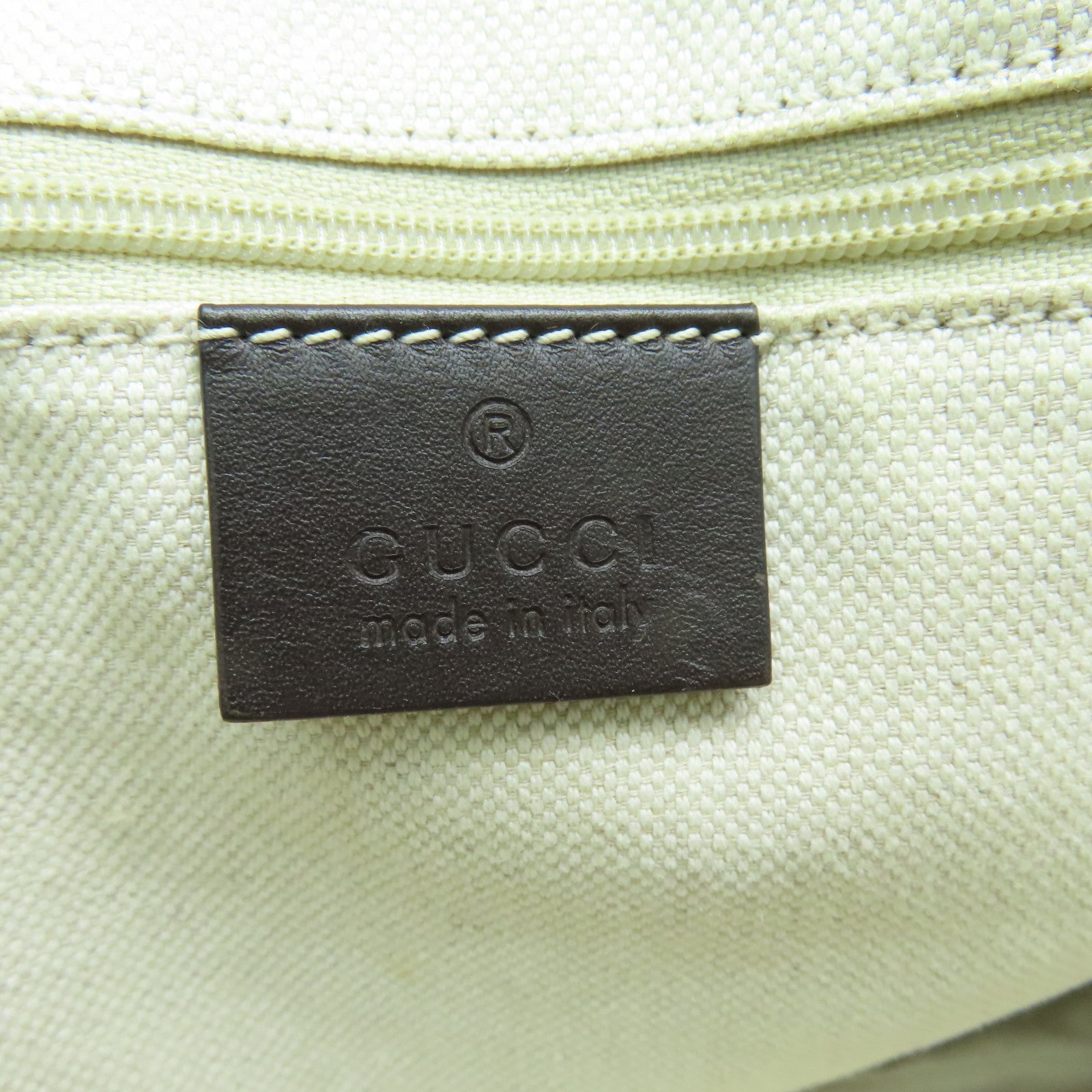 GUCCI 帆布2way Shoulder Bag金扣手挽肩背两用袋啡色