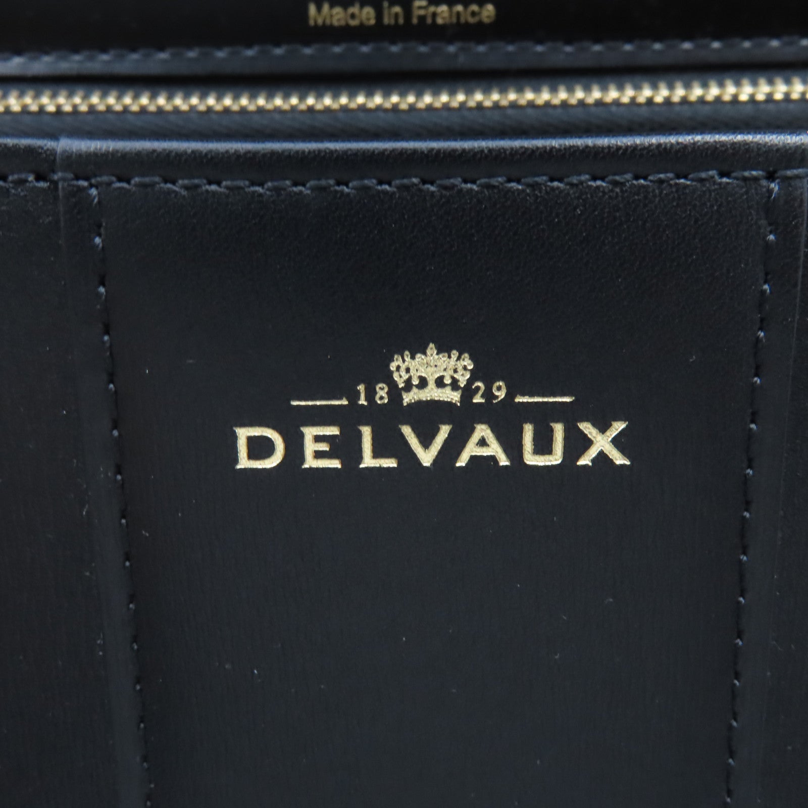 SELECTION 牛皮皮革Delvaux Brillant MM 2Way Shoulder Bag手挽肩背兩用袋黑色
