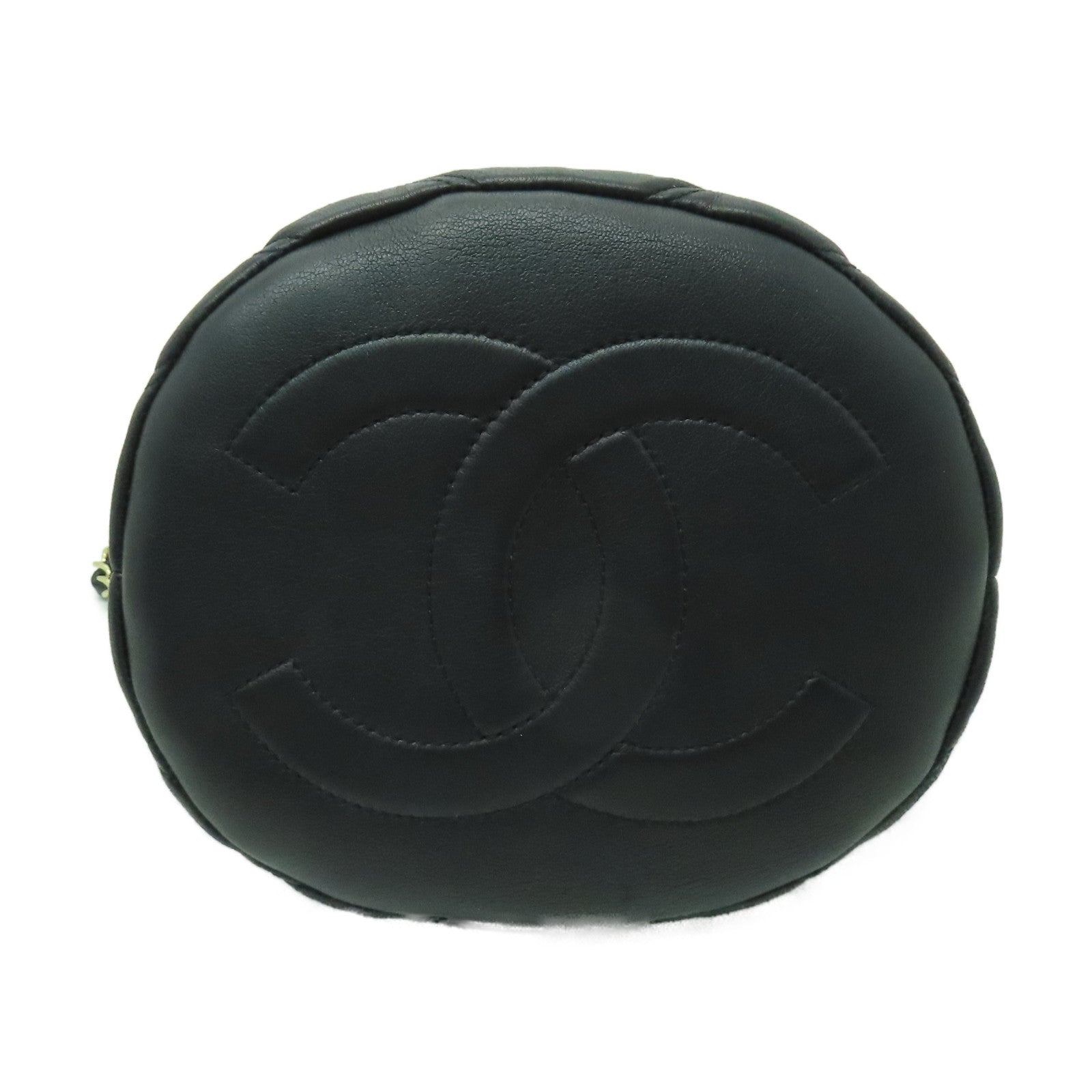 CHANEL 羊皮皮革Shoulder Bag金扣肩背袋黑色