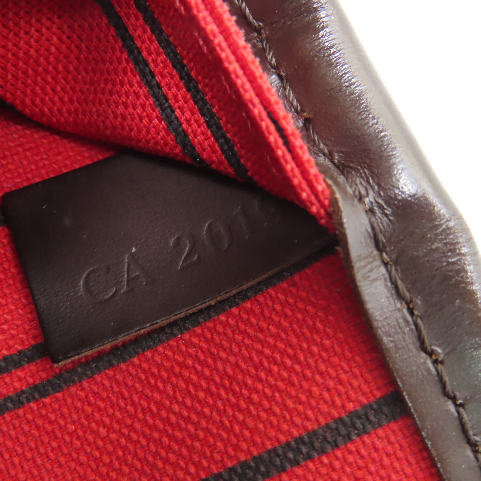 LOUIS VUITTON Damier Neverfull MM金扣肩背袋啡色