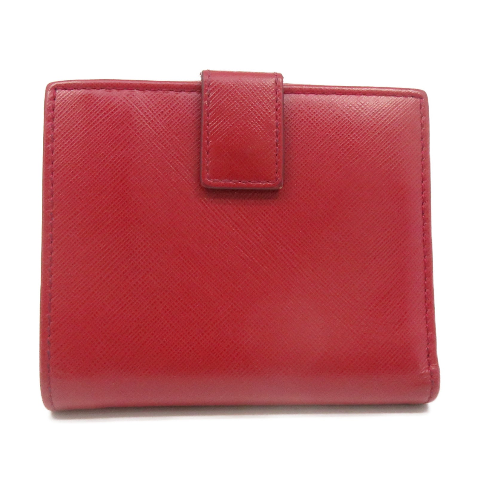 Salvatore Ferragamo 牛皮皮革Short Wallet金扣短錢包紅色