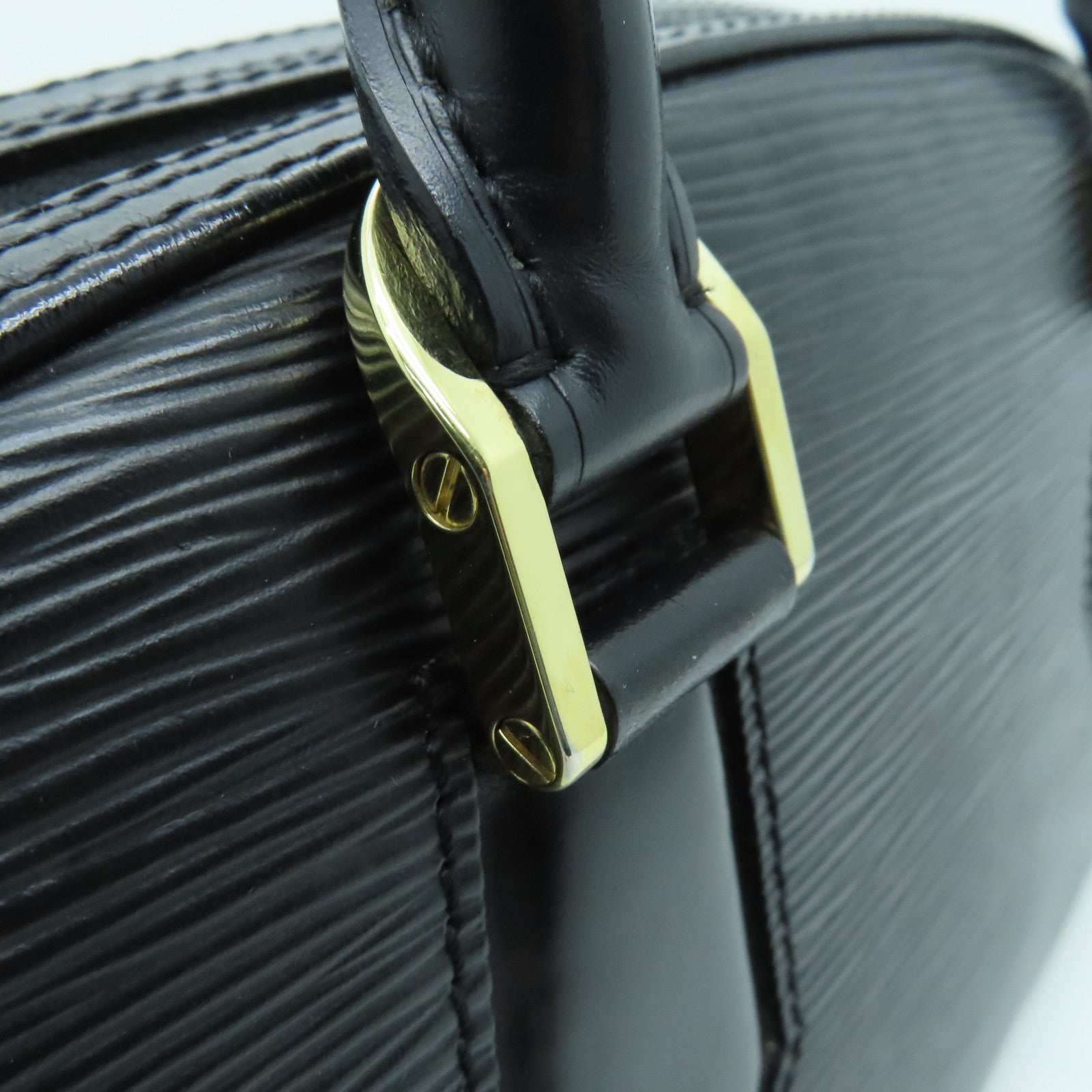 LOUIS VUITTON Epi Jasmin金扣手挽袋黑色