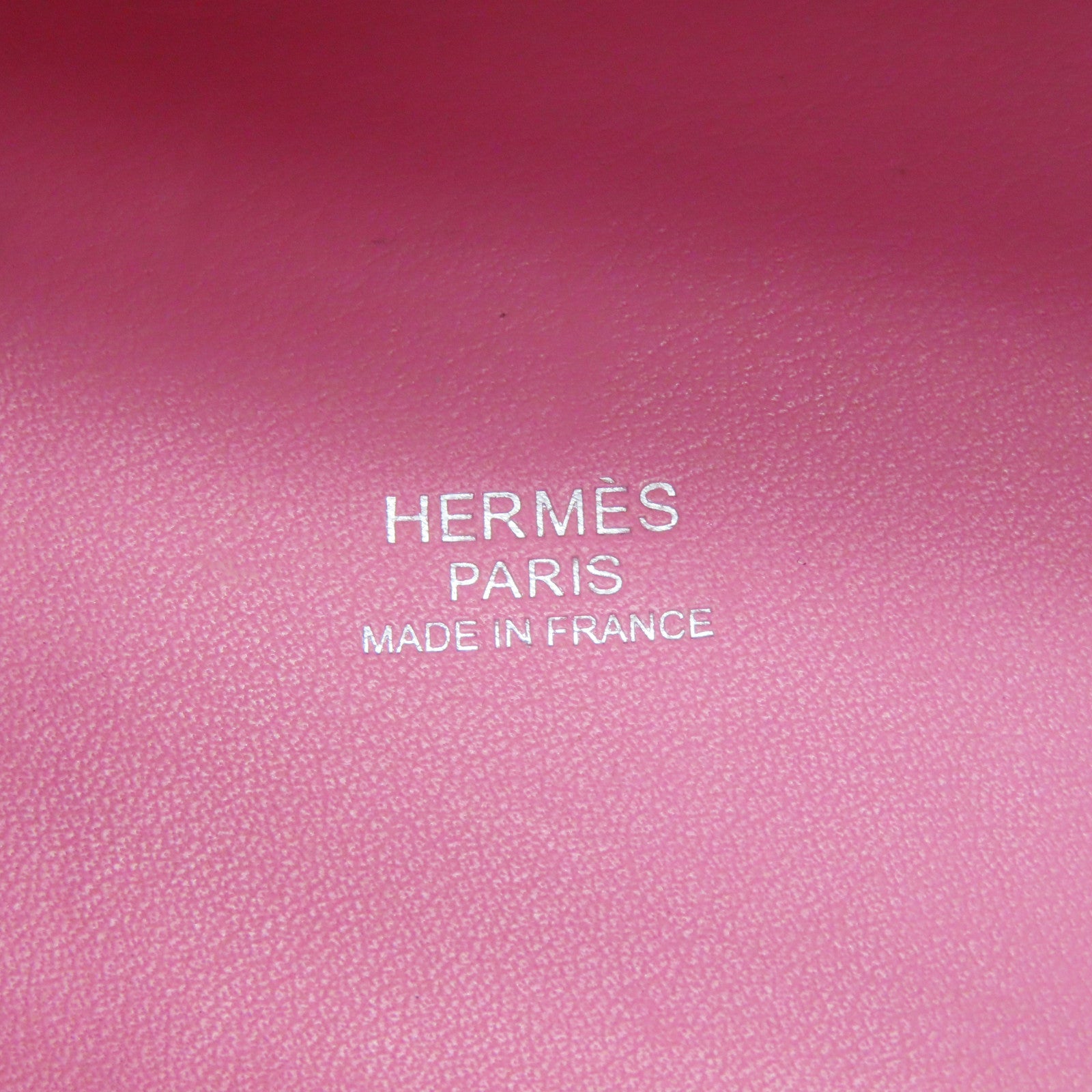 HERMES Evercolor皮革Micro Picotin Lock銀扣手挽袋粉紅色
