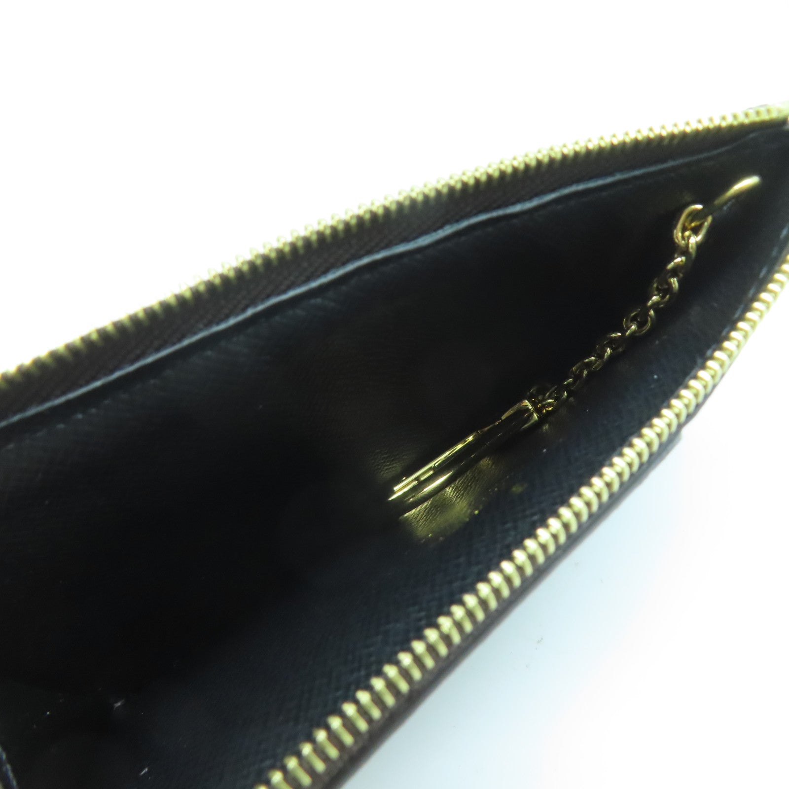 LOUIS VUITTON Monogram Recto Verso金扣卡片套啡色/黑色