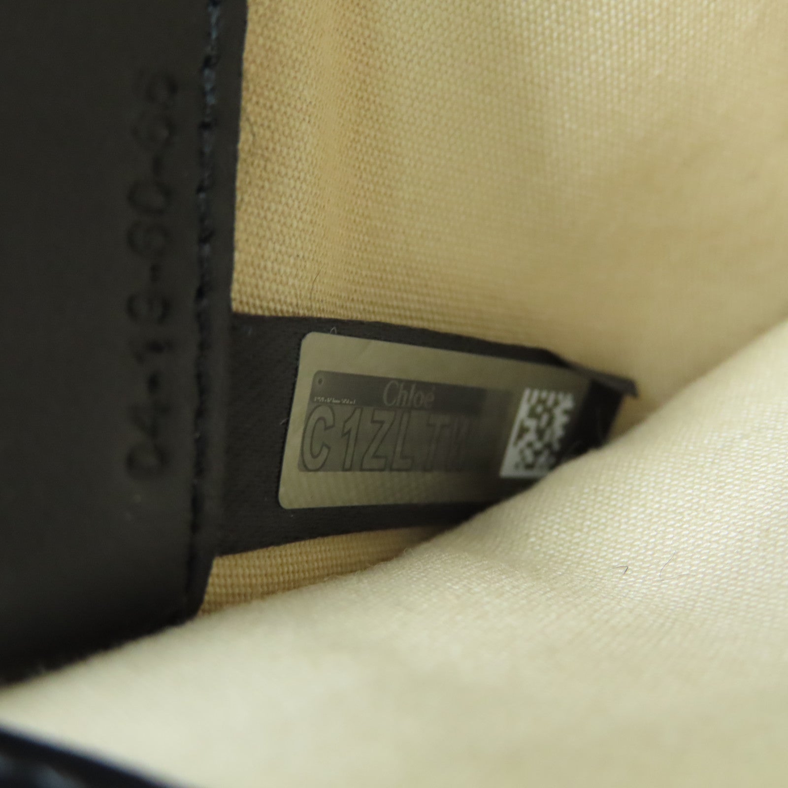 Chloe Leather Wallet Gold Buckle Black