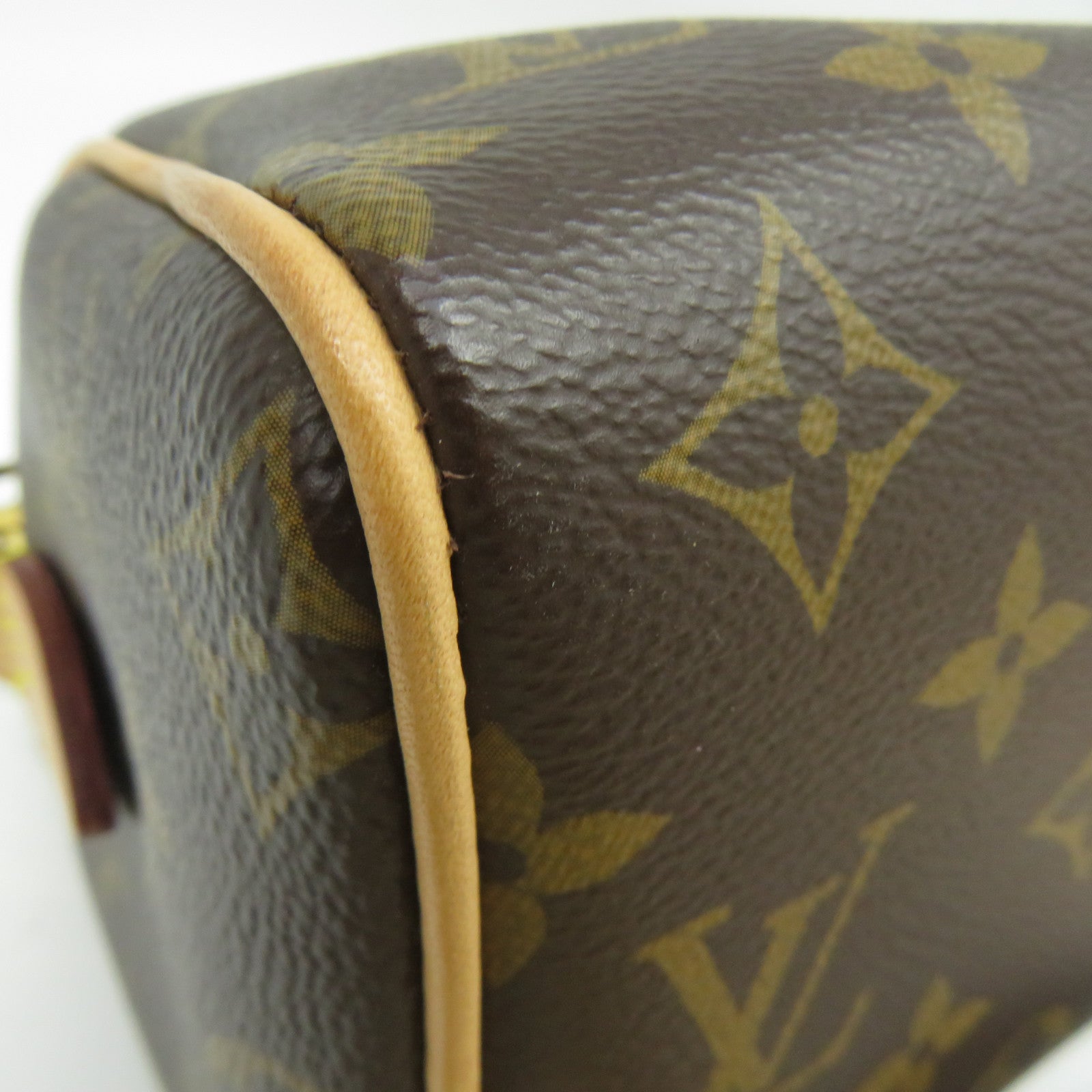 LOUIS VUITTON Monogram Speedy 20金扣手挽肩背兩用袋啡色