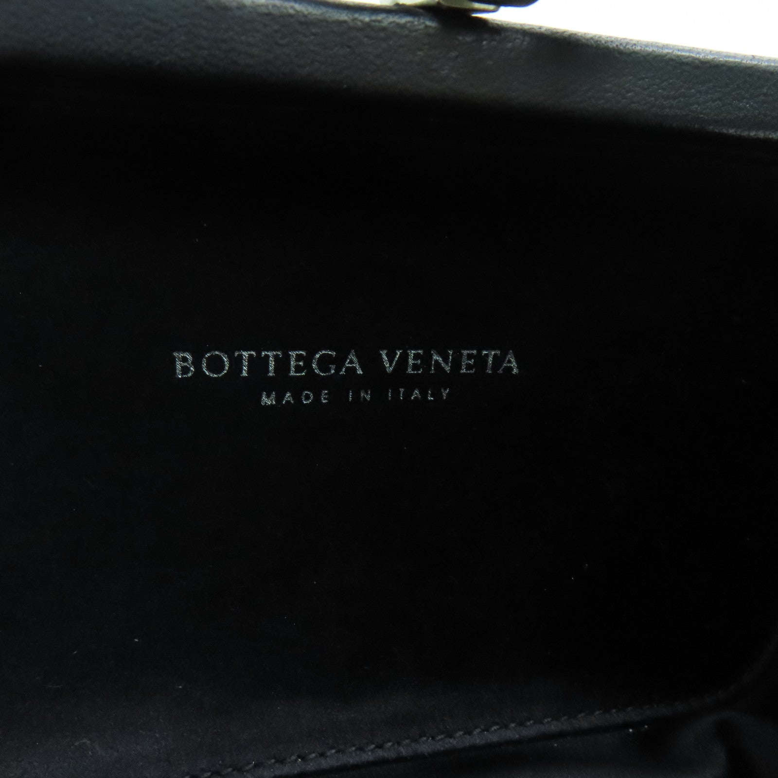 BOTTEGA VENETA Satin/皮革Clutch Bag手拿包黑色