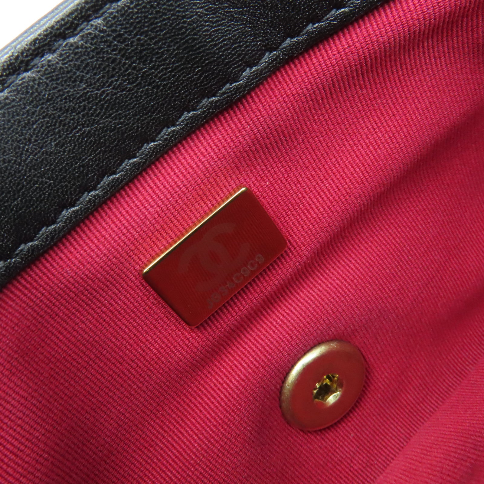 CHANEL 【激減優惠】菱格牛皮皮革2Way Chain Shoulder Bag金扣手挽肩背兩用袋黑色