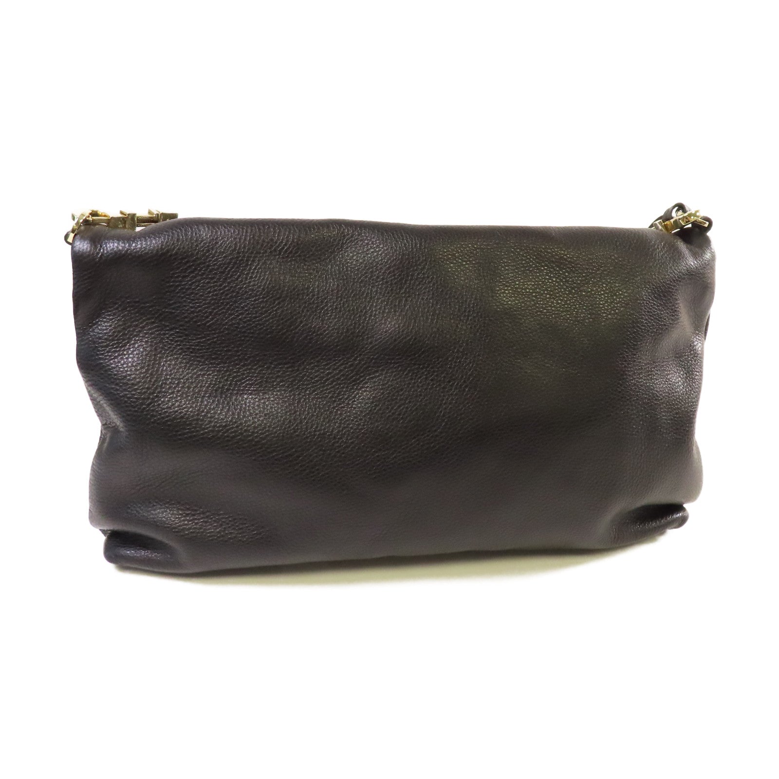 Tory Burch 牛皮皮革Shoulder Bag金扣肩背袋黑色