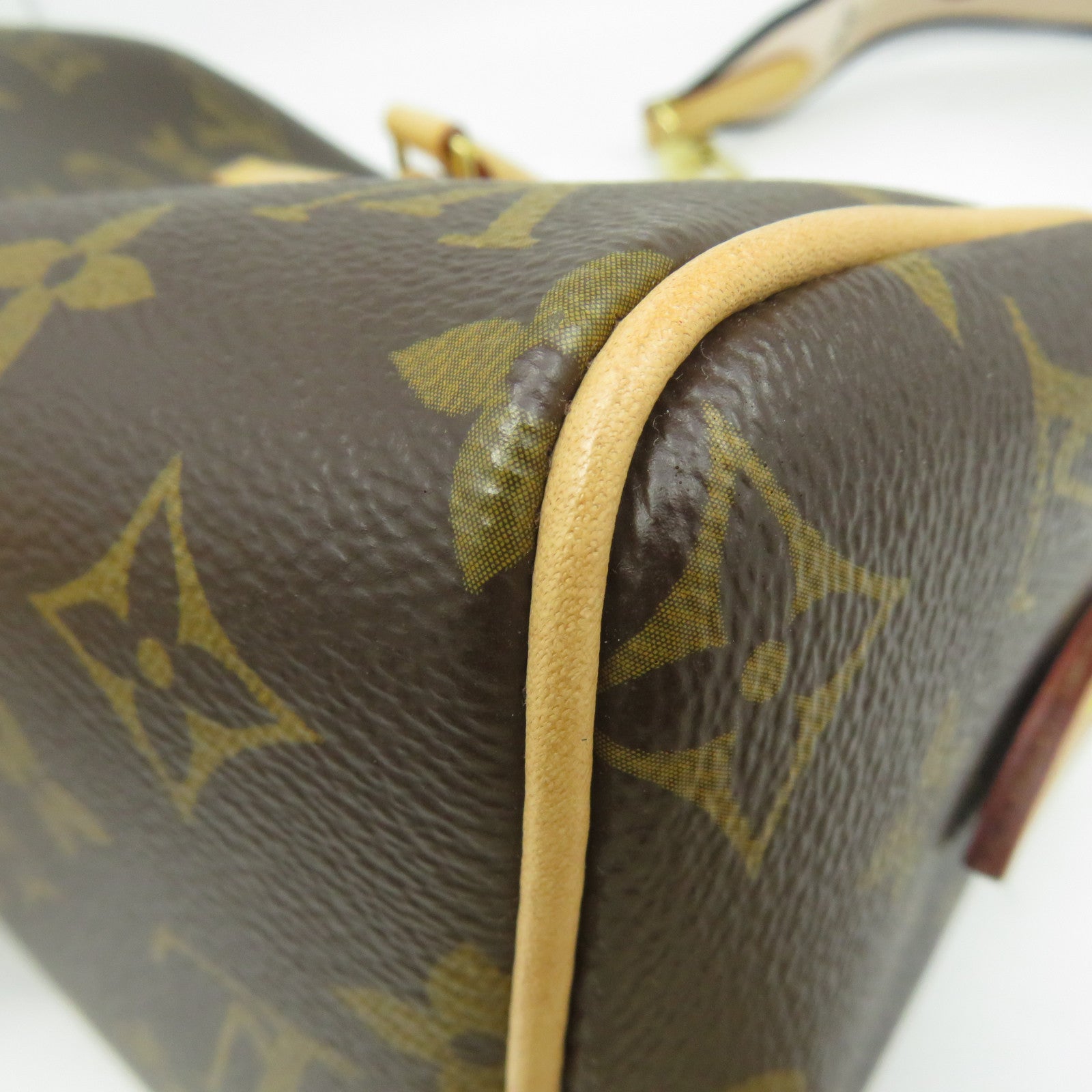 LOUIS VUITTON Monogram Speedy 20金扣手挽肩背兩用袋啡色
