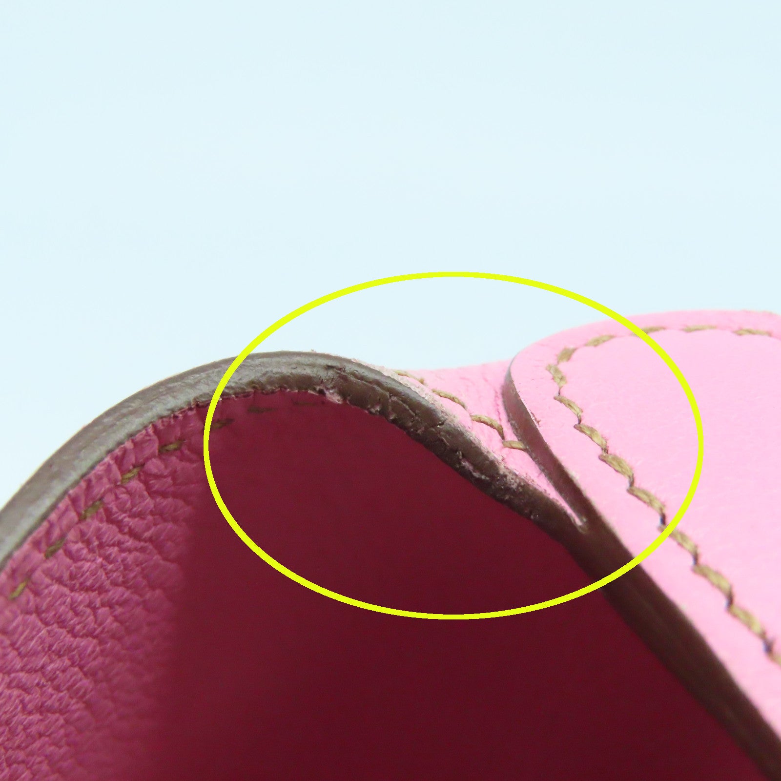 HERMES Evercolor皮革Micro Picotin Lock銀扣手挽袋粉紅色