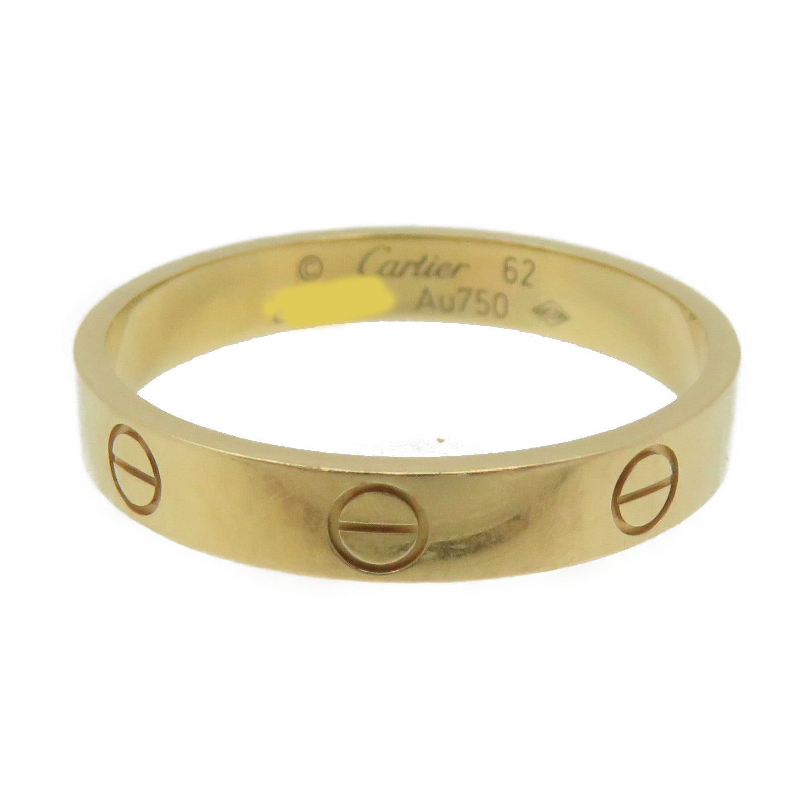 CARTIER 18K Gold Love Wedding Ring #62