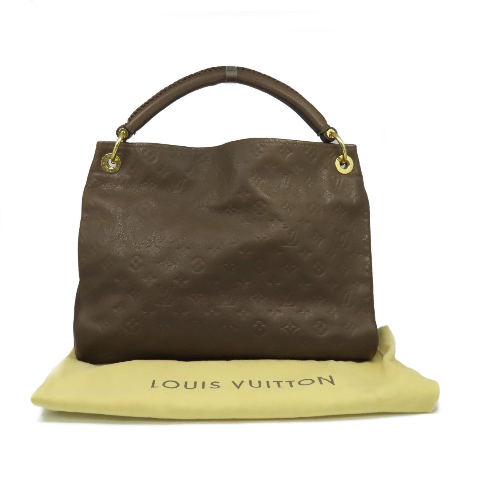 LOUIS VUITTON Monogram Empreinte Artsy MM Shoulder Bag肩背袋啡色