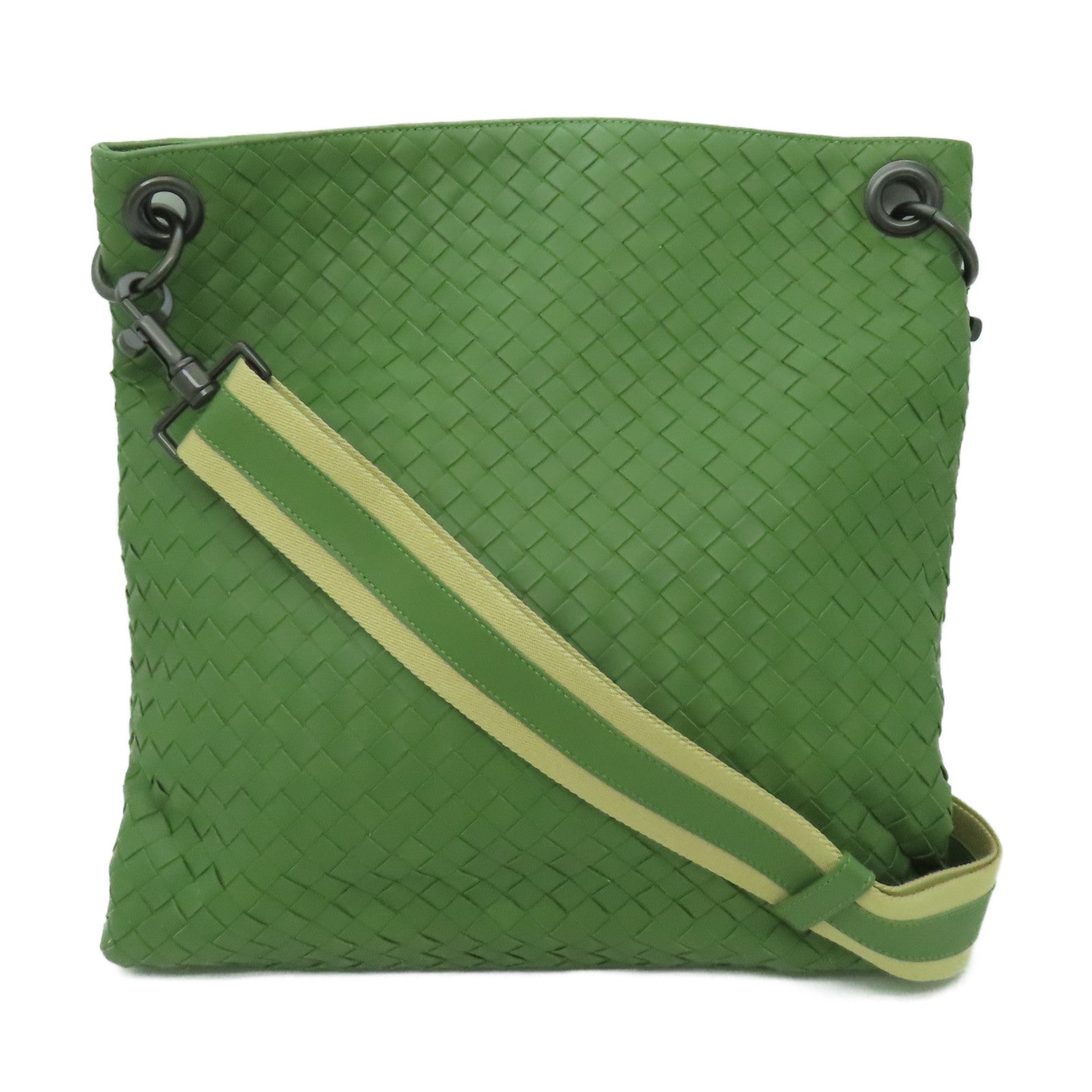 BOTTEGA VENETA 織紋皮革Shoulder Bag肩背袋綠色