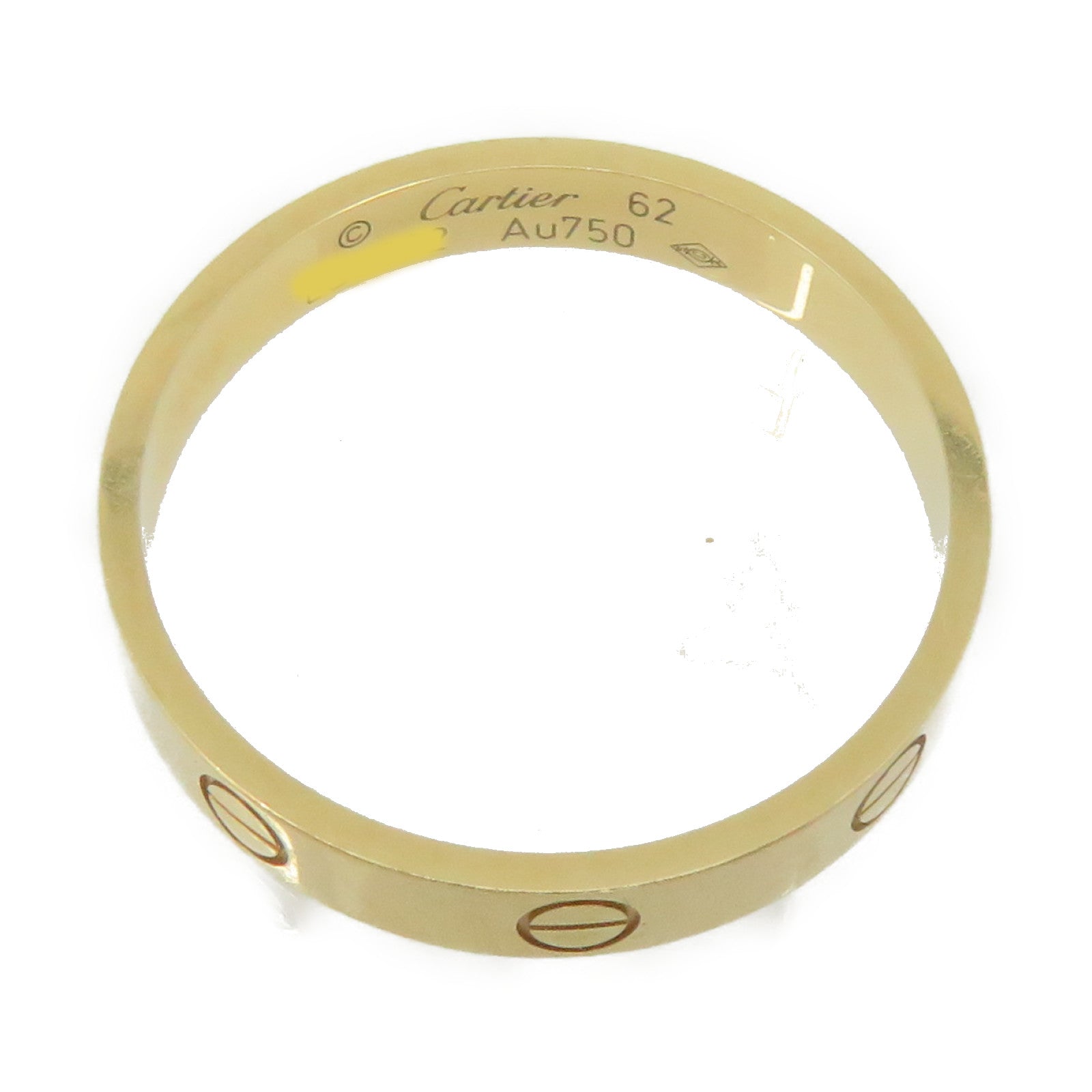 CARTIER 18K Gold Love Wedding Ring #62