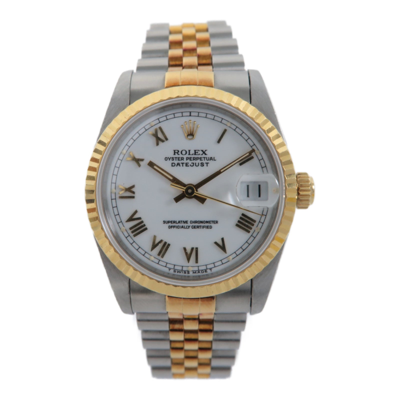 ROLEX Datejust不鏽鋼手錶自動機芯白色