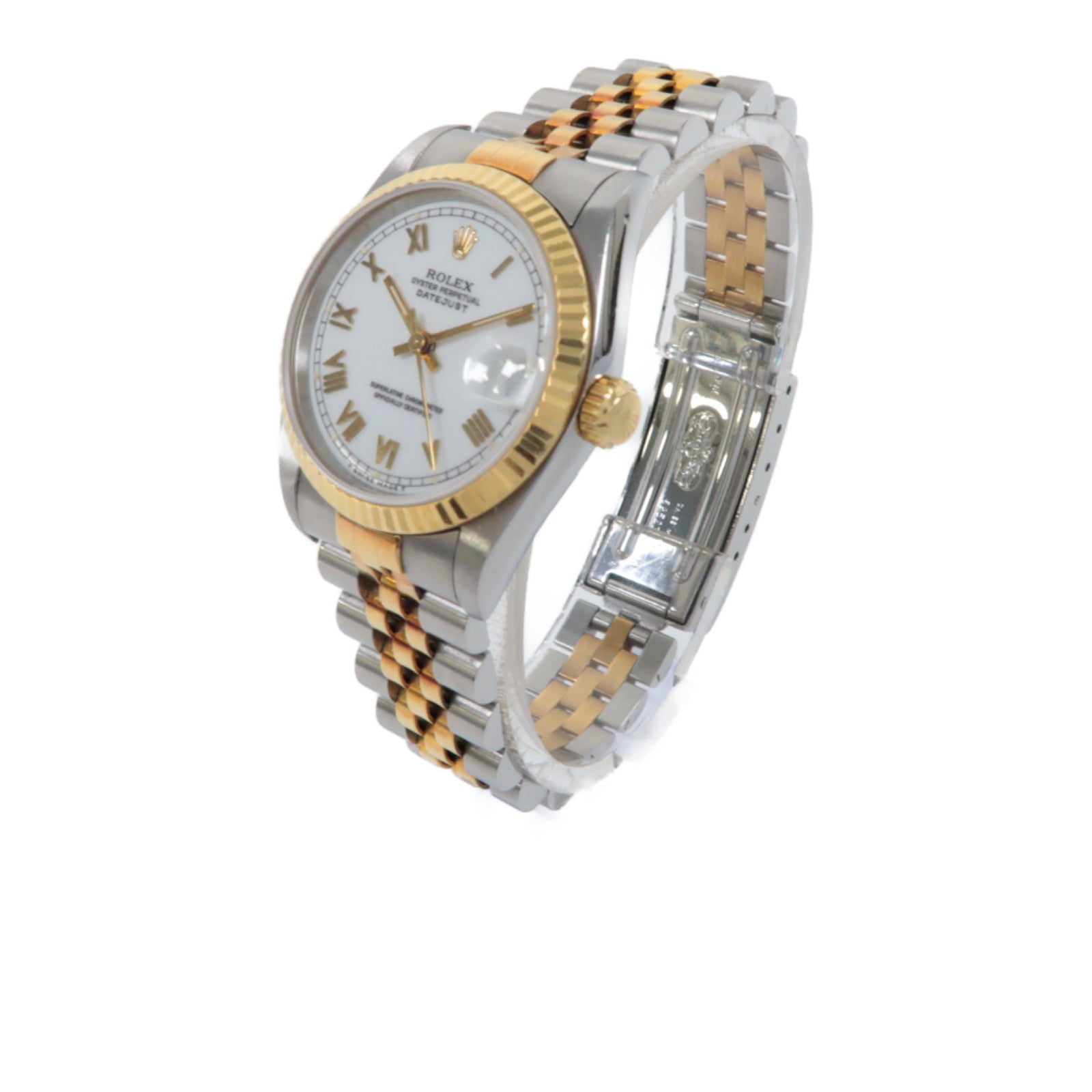 ROLEX Datejust不鏽鋼手錶自動機芯白色