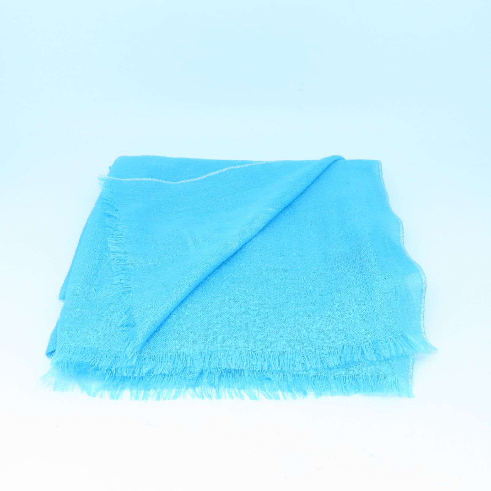 CHANEL Cashmere Stole披肩浅蓝色