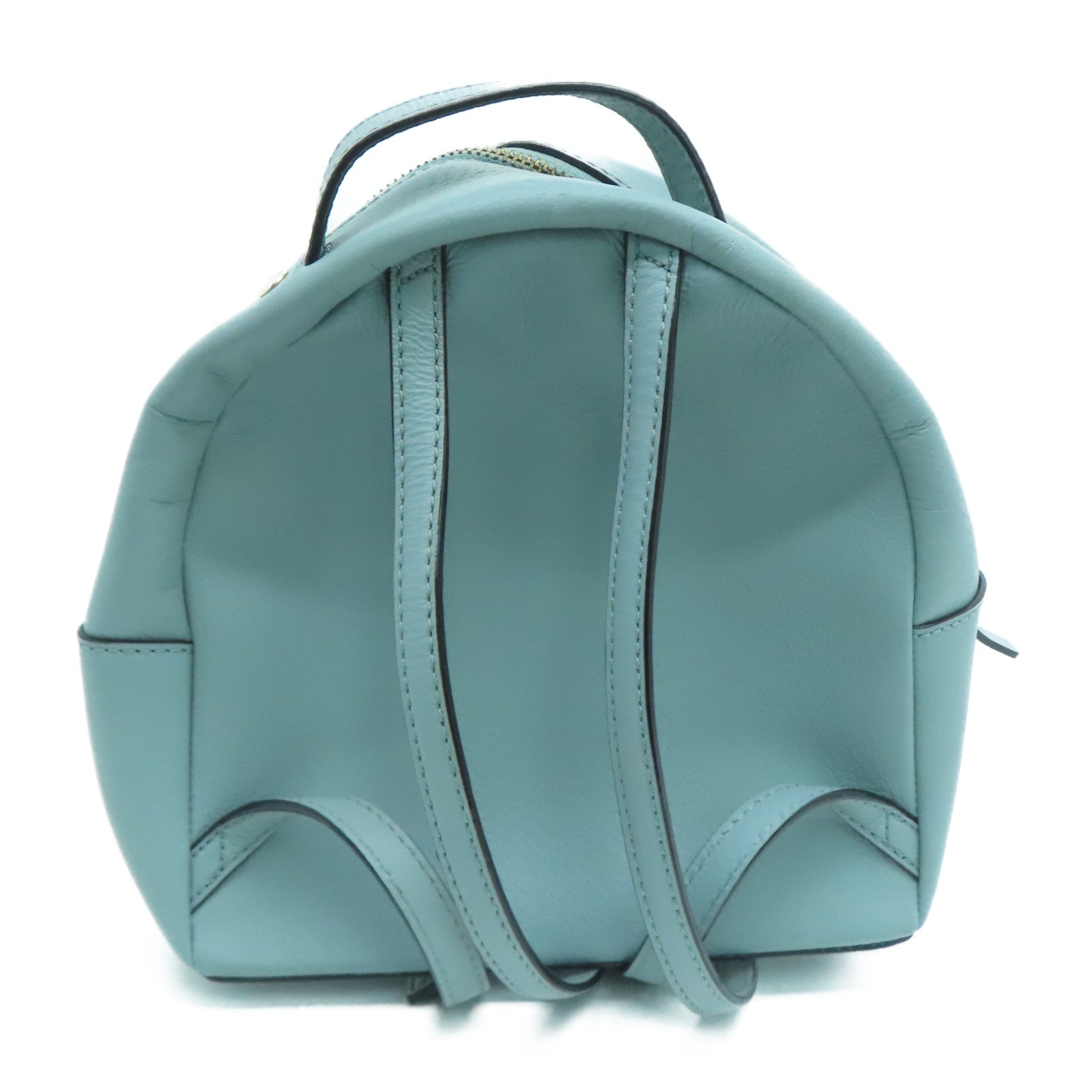 Kate Spade 牛皮皮革Backpack金扣背包蓝色