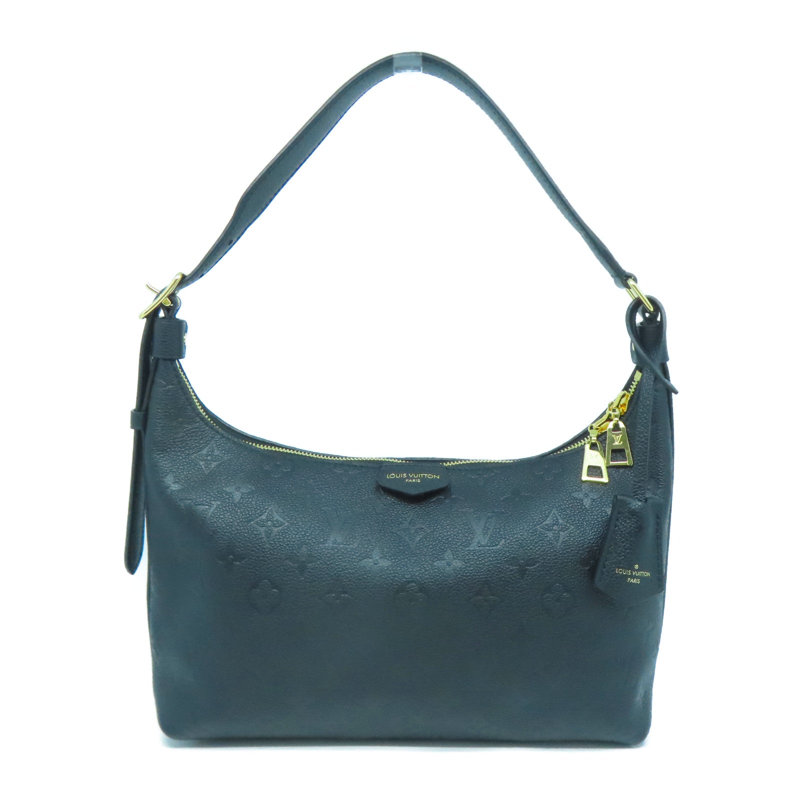 LOUIS VUITTON Monogram Empreinte Sac Sport金扣手挽袋黑色